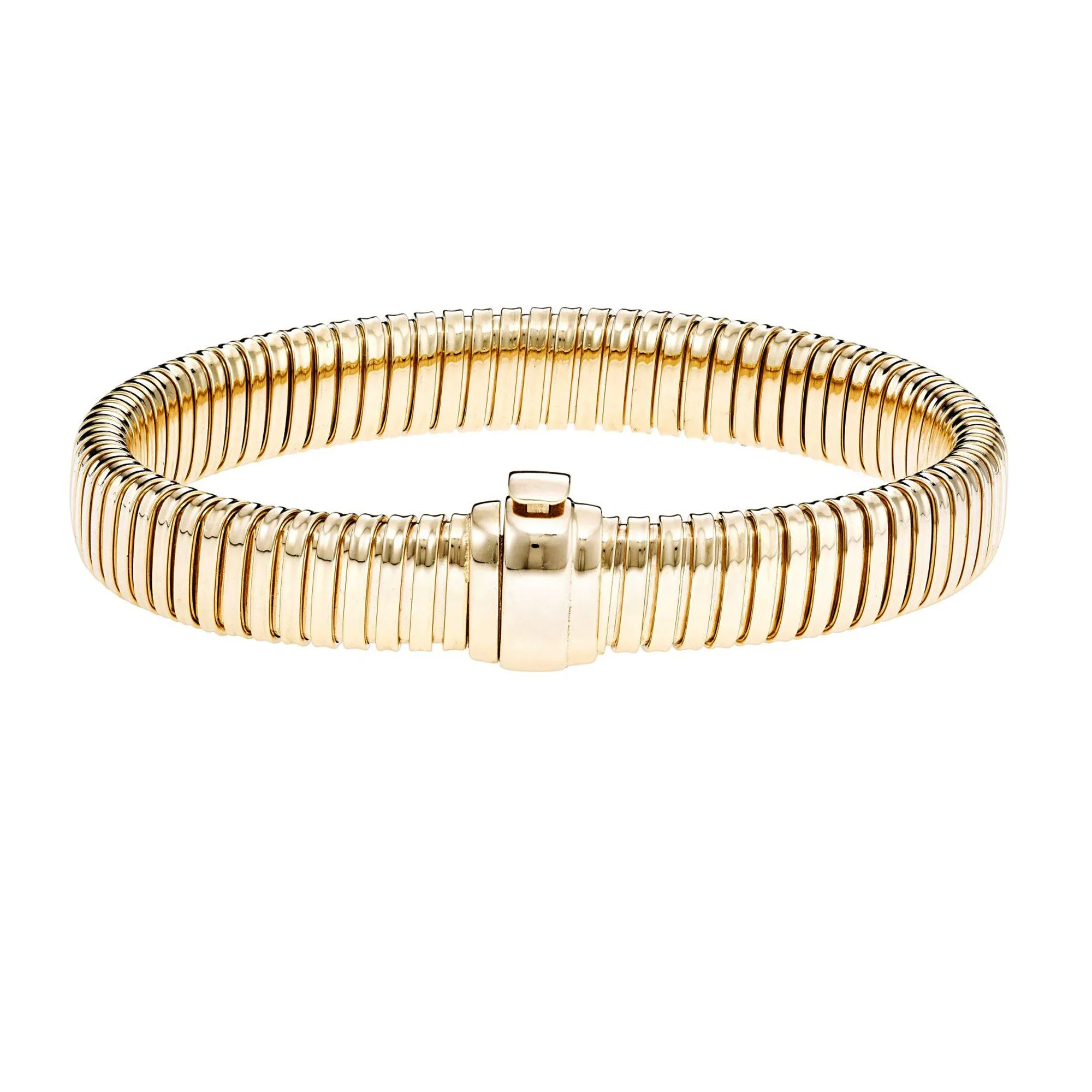 14k Yellow Gold Fancy Link Womens Bracelet, 7.5