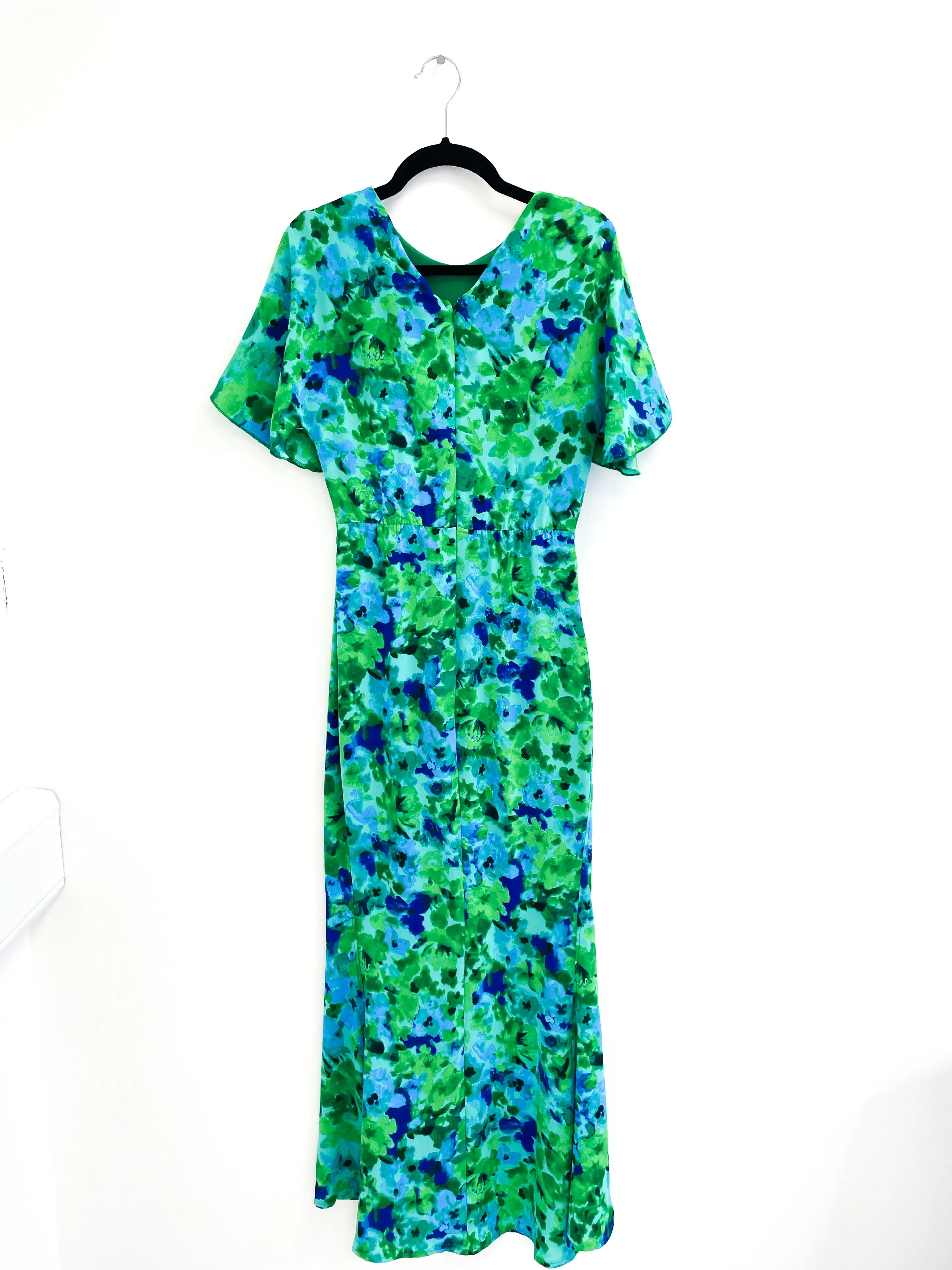 5-A1713 Dionna Rouched Floral Dress