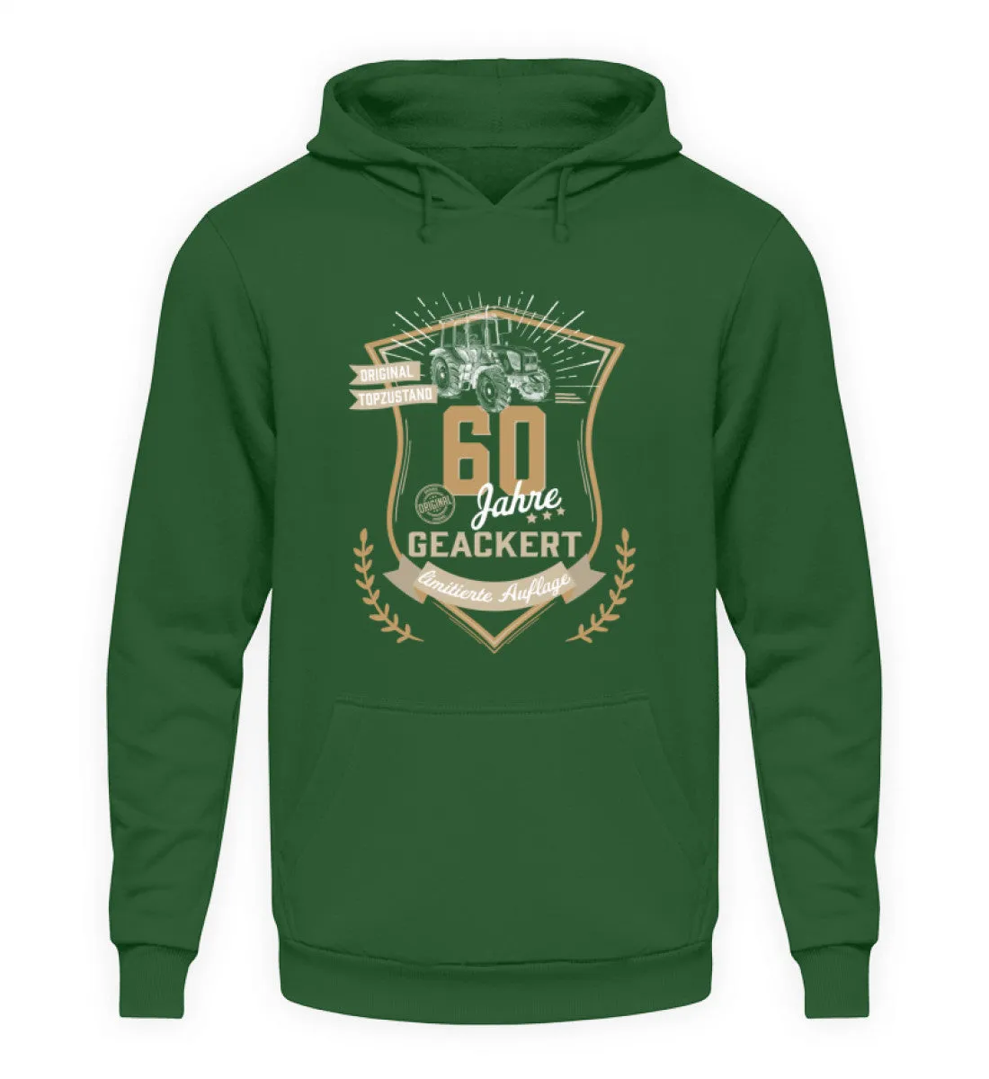 60 Jahre geackert - Geburtstag Landwirt  - Unisex Kapuzenpullover Hoodie