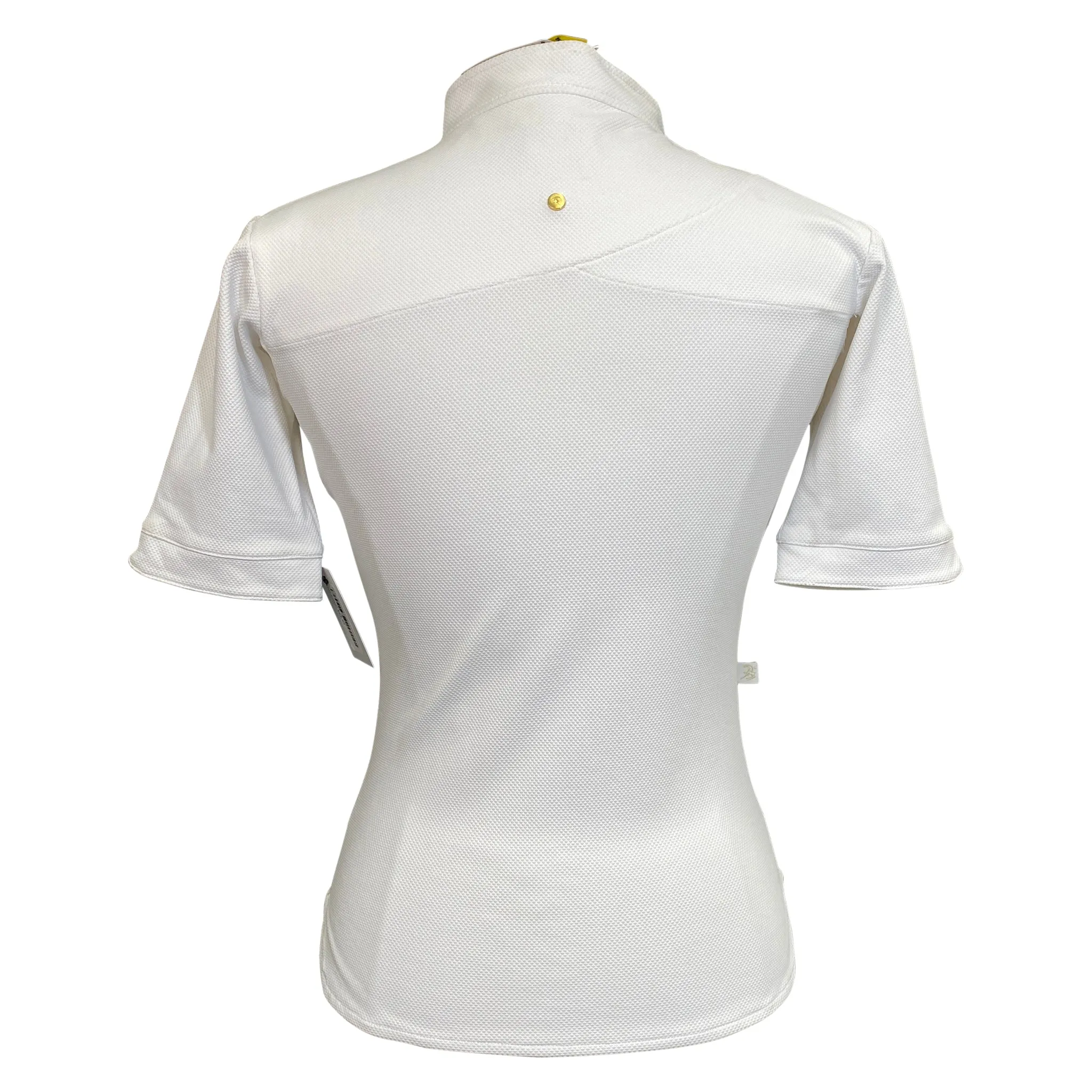 A Tiss B Amazone Short Sleeve Polo in White - Women's Medium