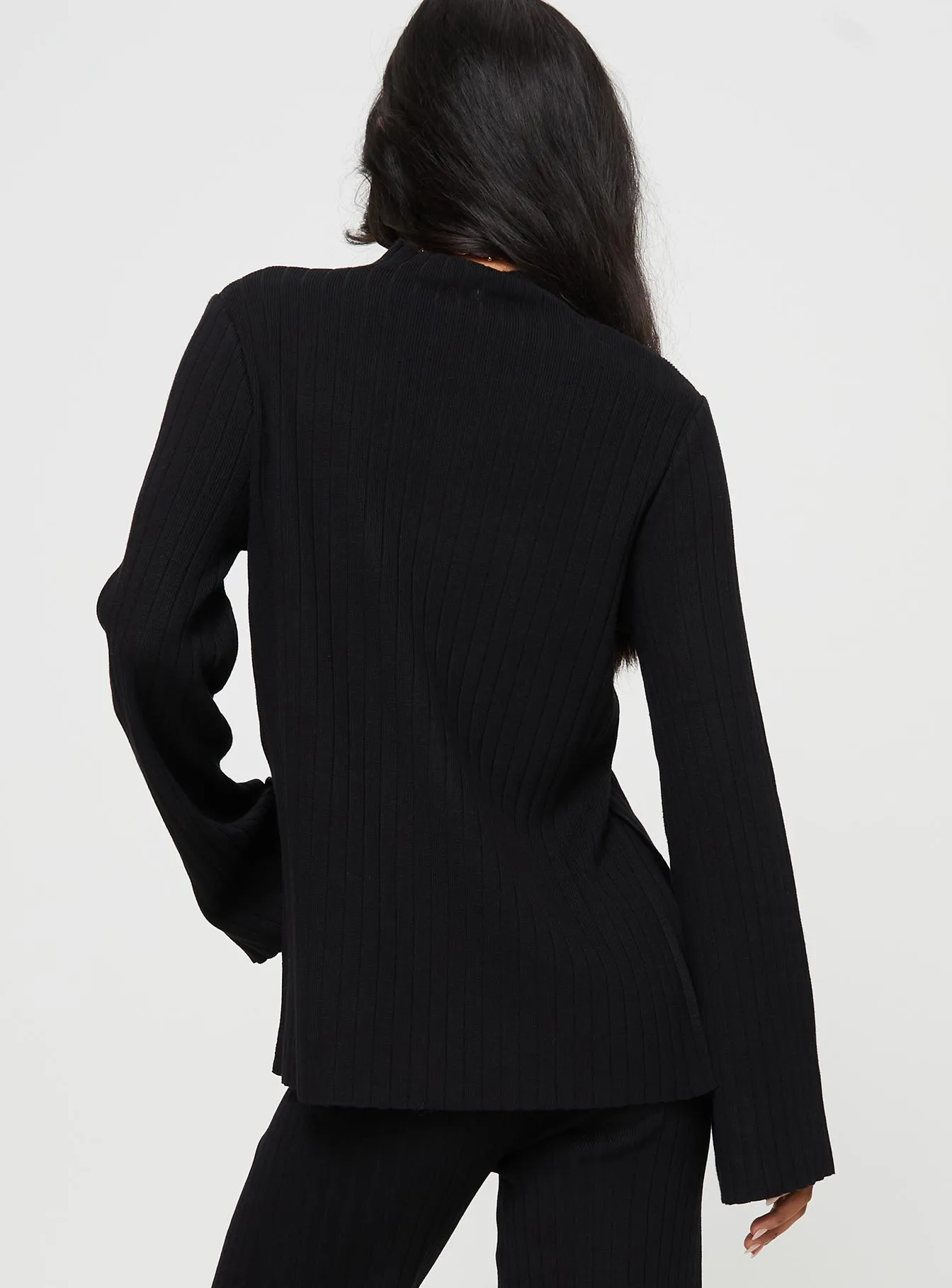 Allen Ribbed Jumper Black