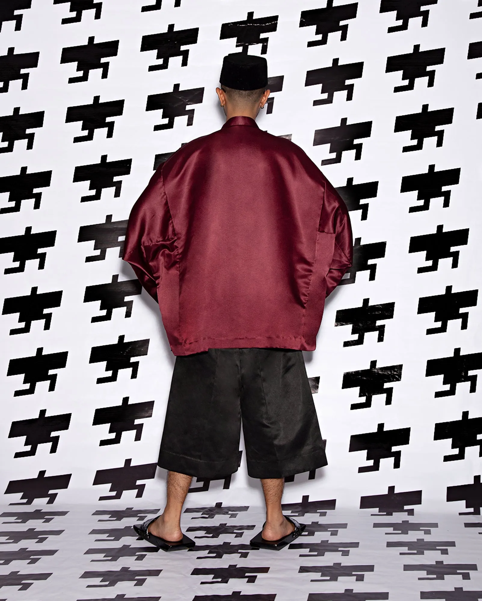 Baju Melayu Oversaiz Klasik (Burgundy)