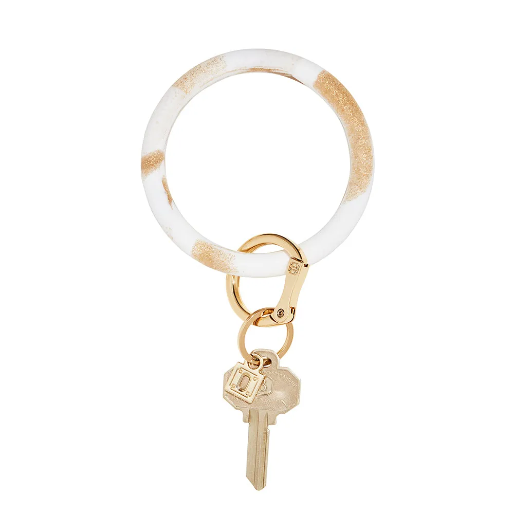 Big O Silicone Key Ring: Gold Rush Marble