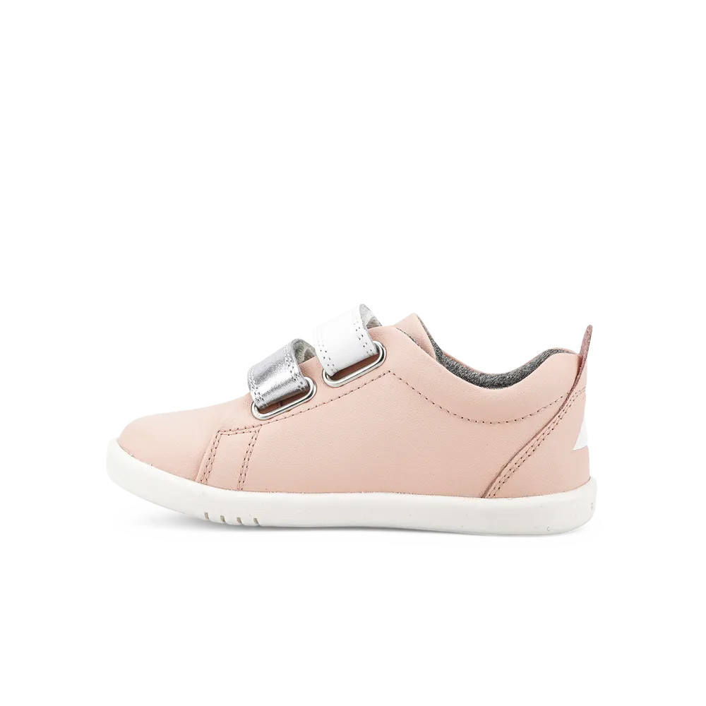 Bobux I-Walk Grass Court Switch Seashell (Silver Metallic   White)