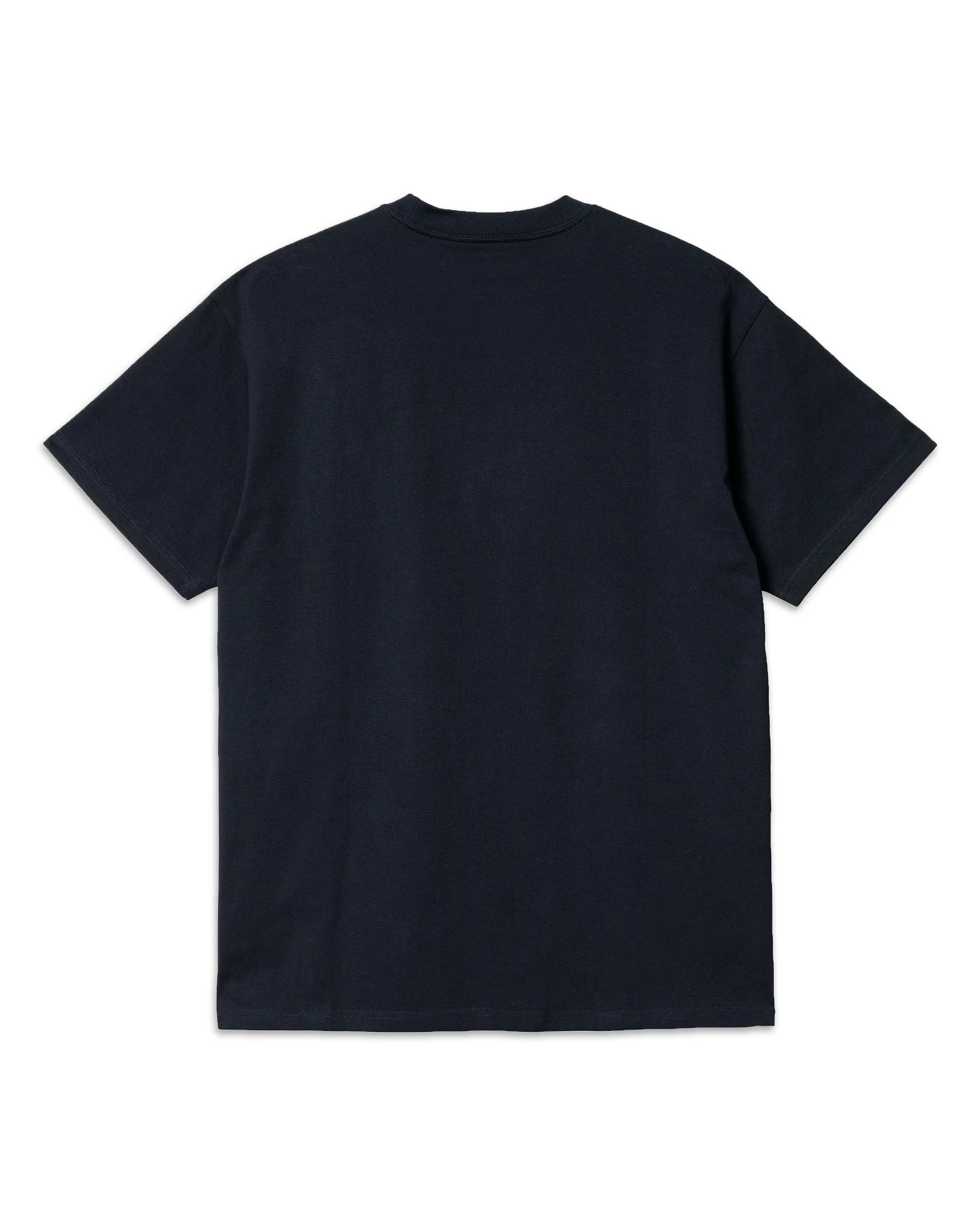 Carhartt Wip Script Embroidery T-shirt Atom Blue White