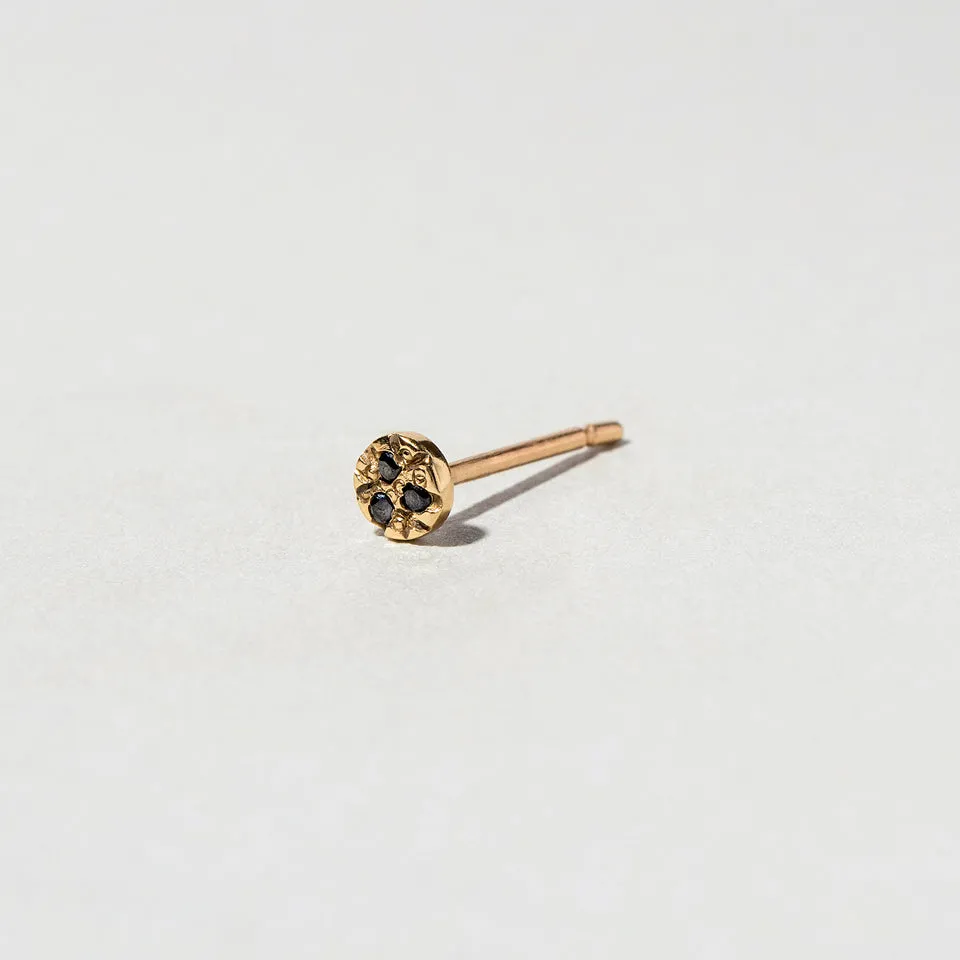 Circle Stud Earring Single