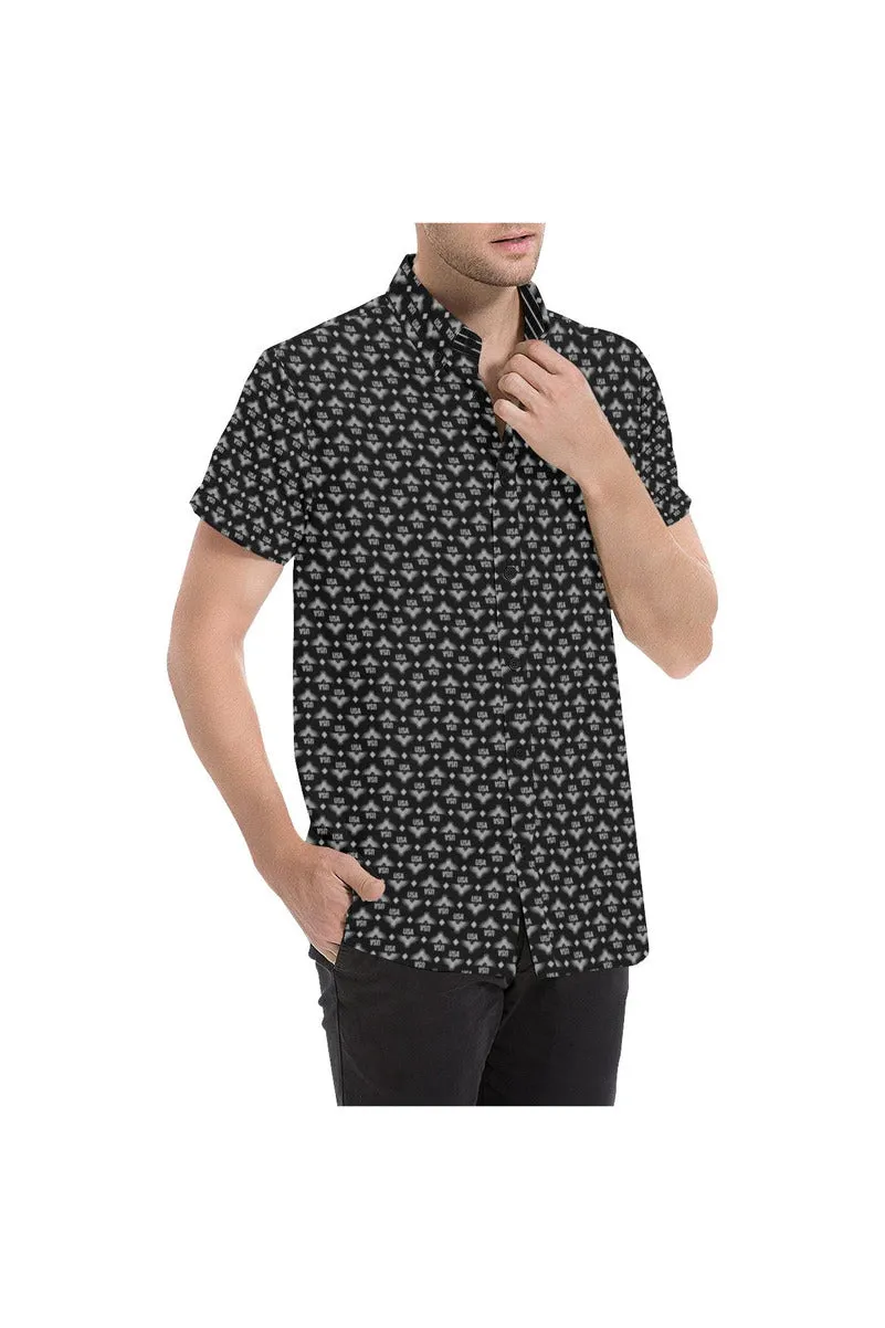 CLR - IN - USA - W Men's All Over Print Short Sleeve Shirt (Model T53)