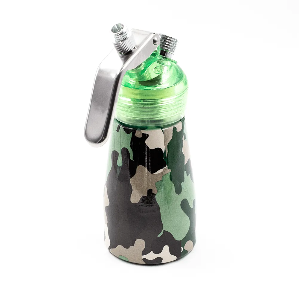 CREAM DISPENSER - 237ml Camo Green/Brown