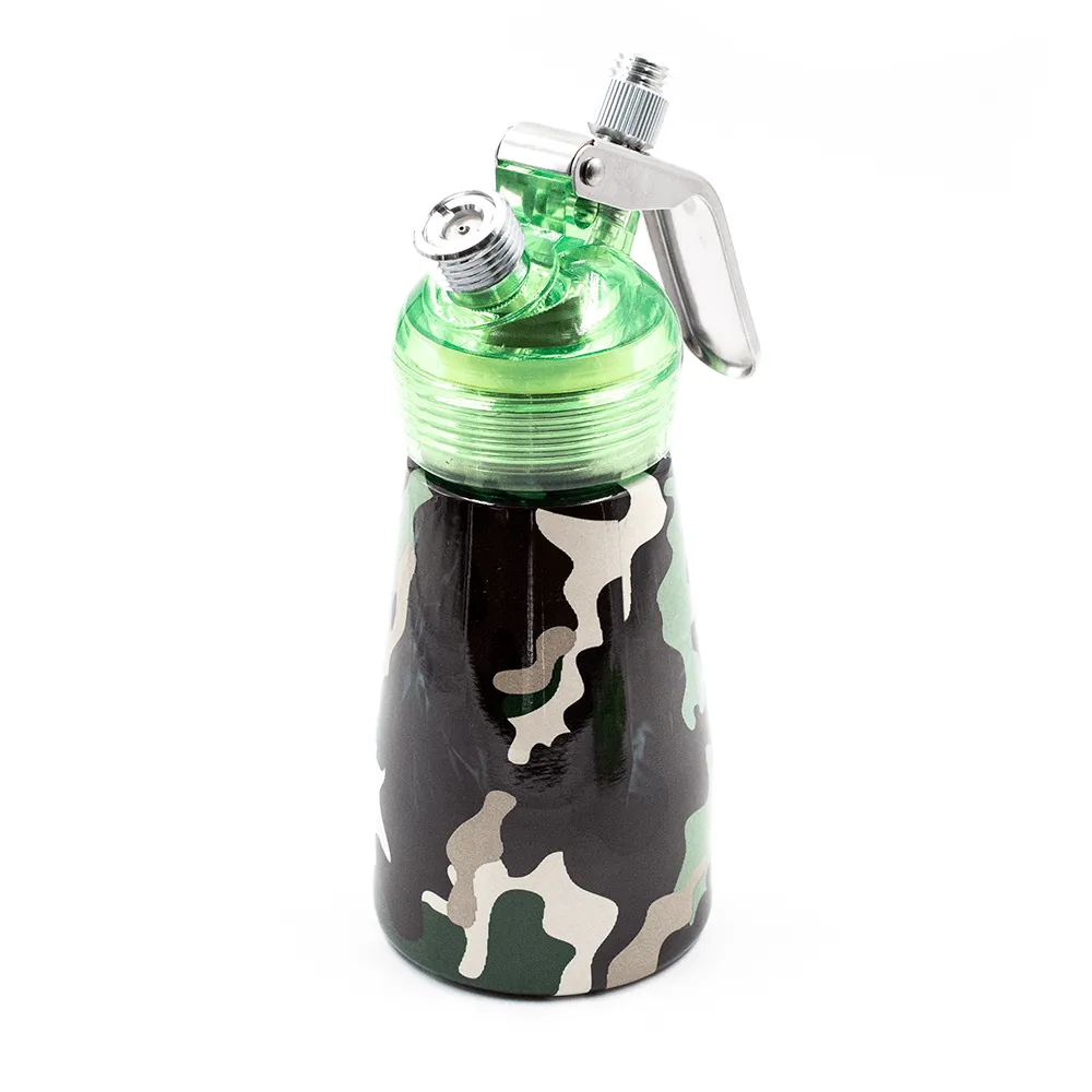 CREAM DISPENSER - 237ml Camo Green/Brown