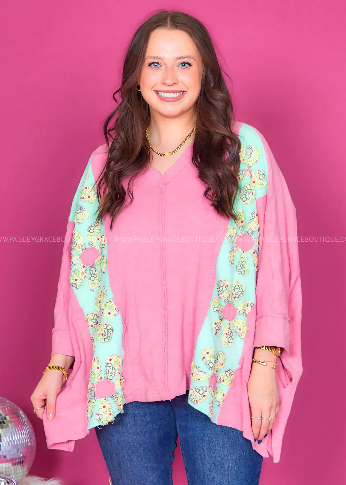 Daisy Principles Top - Pink