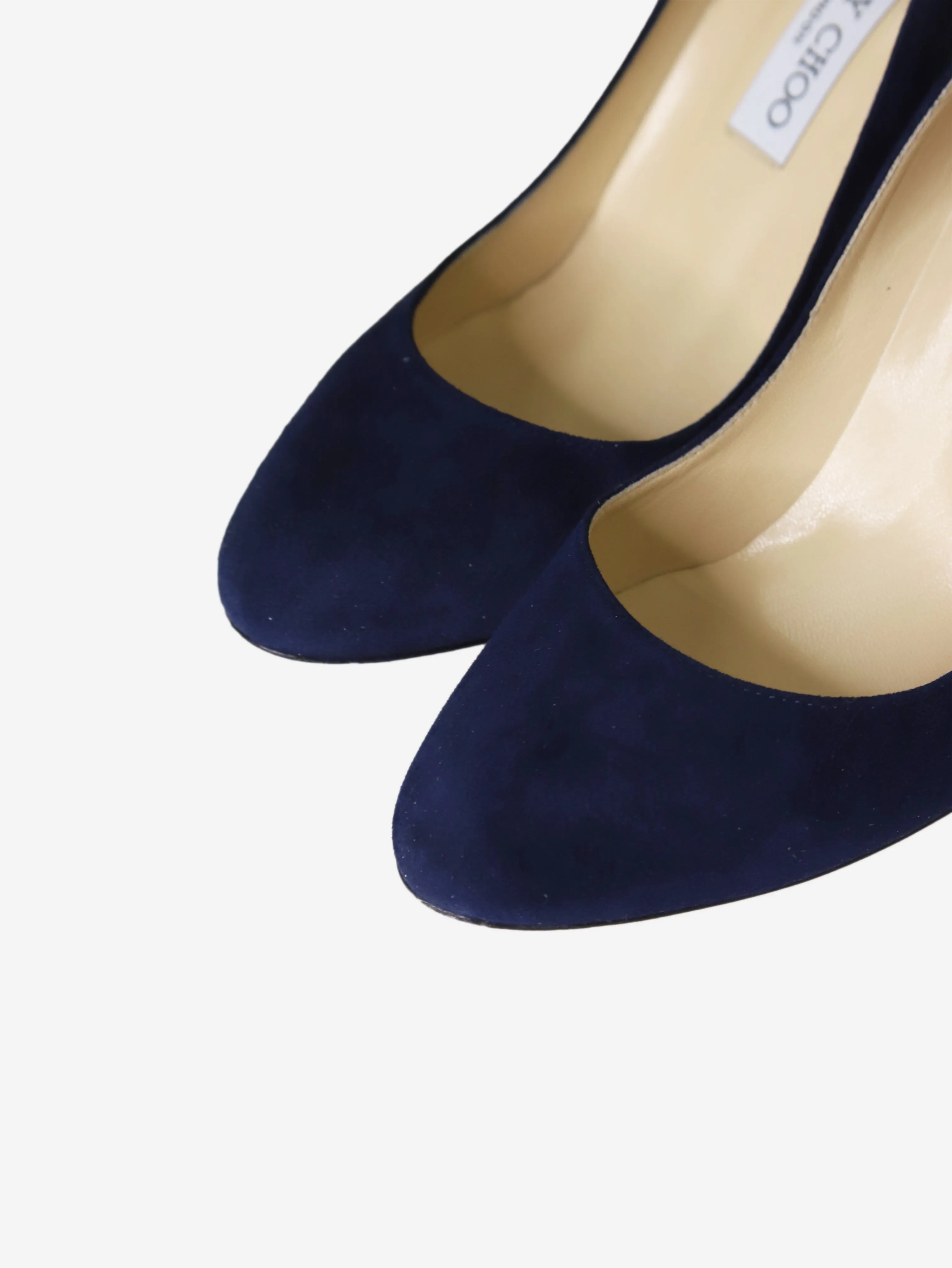 Dark blue suede pumps - size EU 39