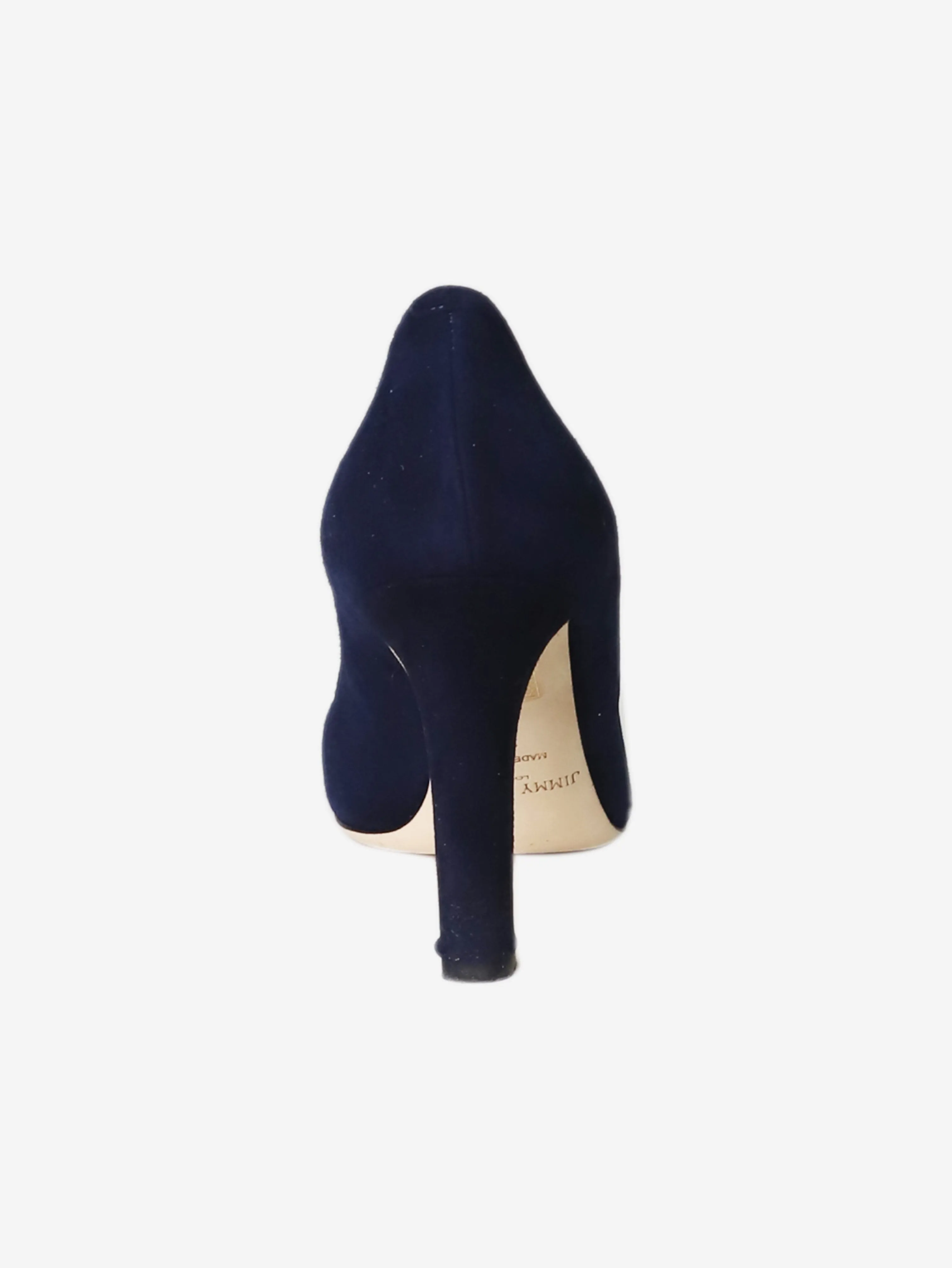 Dark blue suede pumps - size EU 39