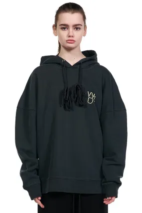 Dark Green Pearl Logo Hoodie