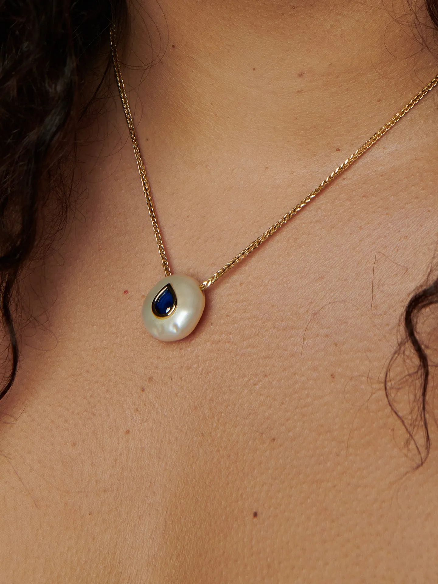 Evil Eye Pearl Necklace - Archival Collection