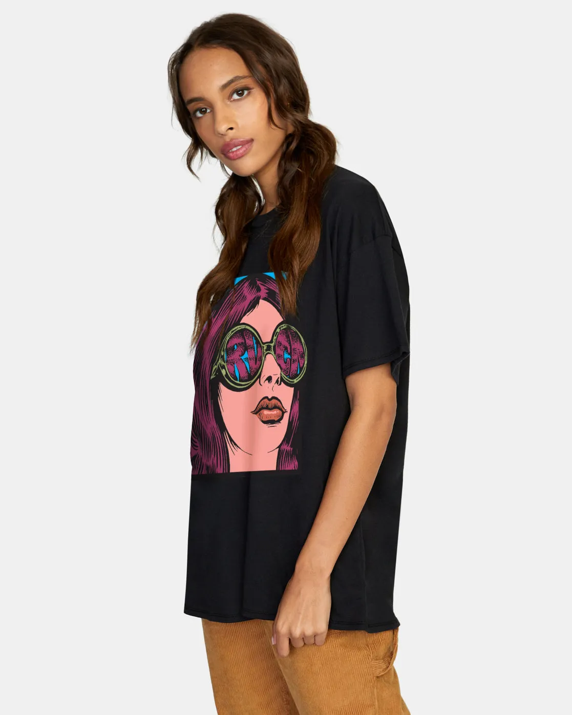 Girlfriend Tee - RVCA Black