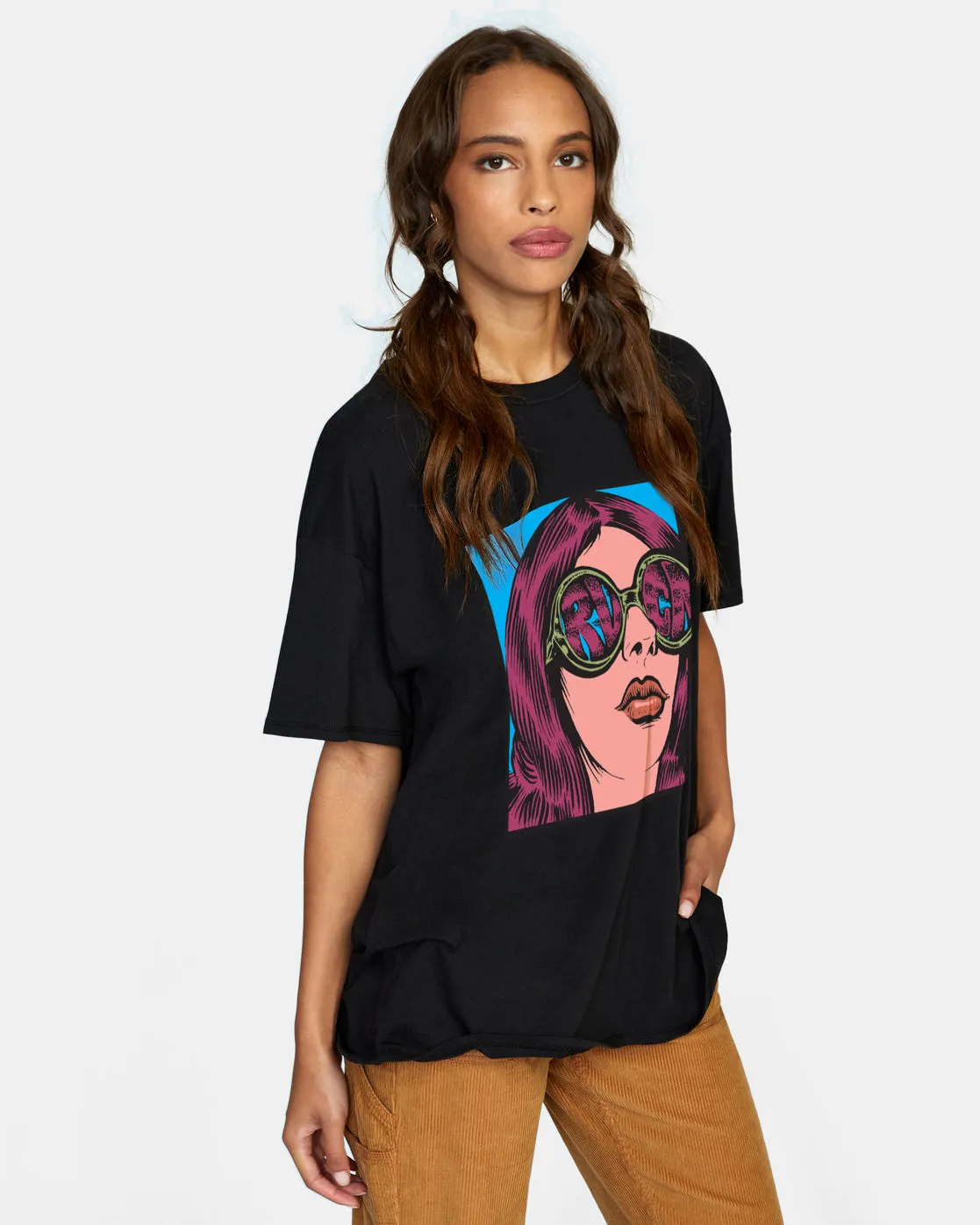 Girlfriend Tee - RVCA Black