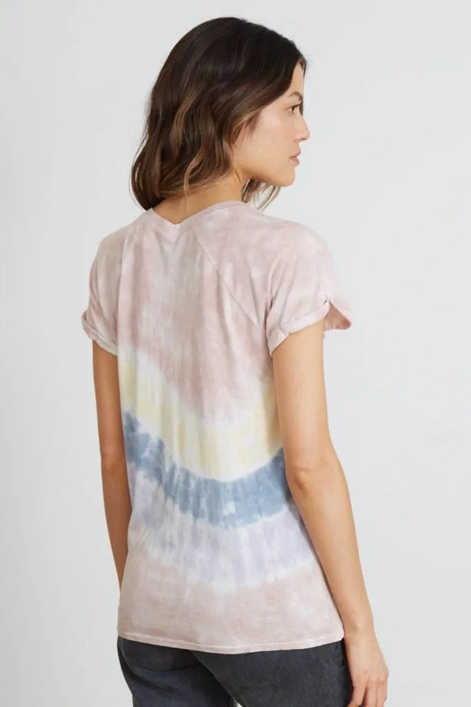 good hYOUman Women's Tamara Tee Grateful Heart - SANDSTONE TIE DYE