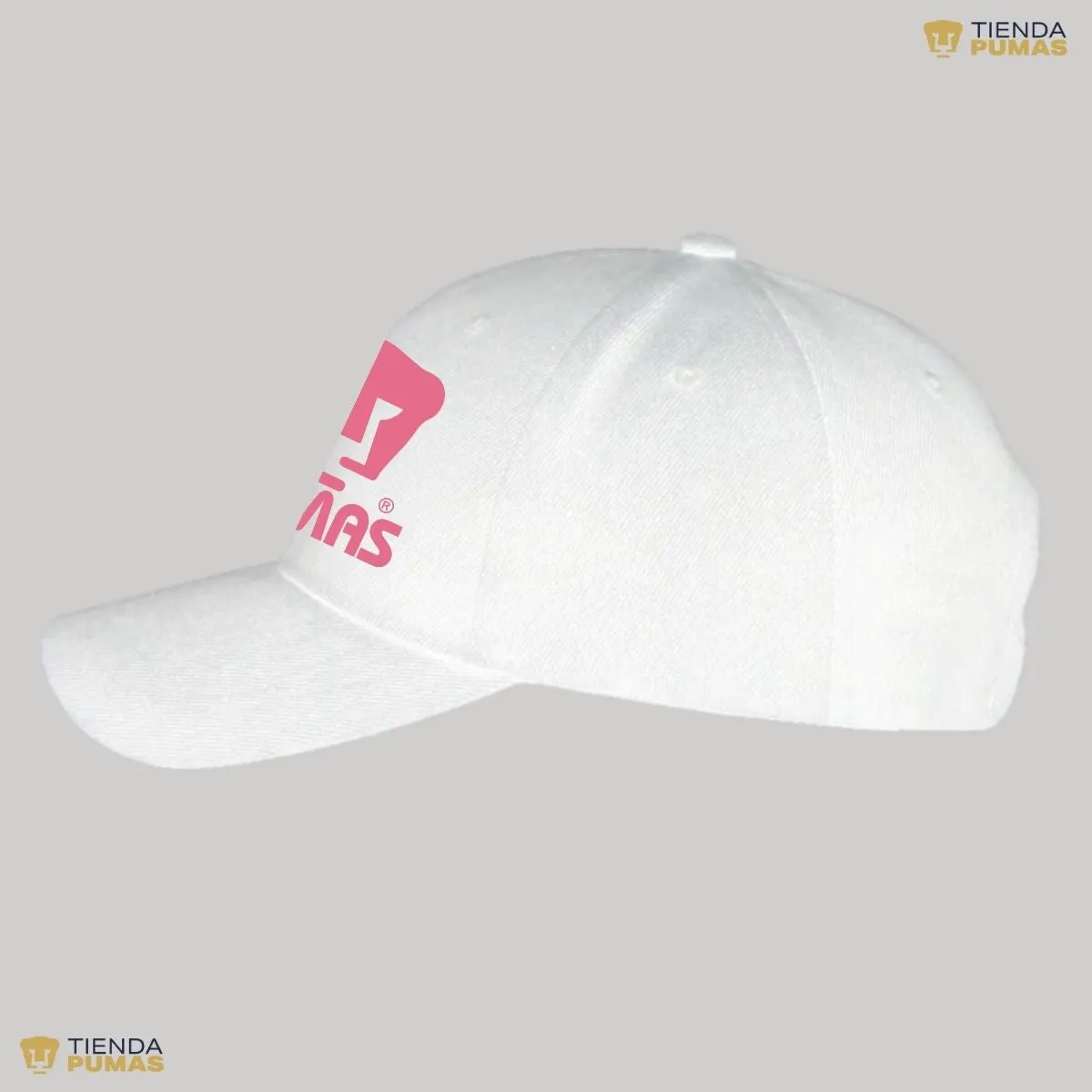 Gorra Pumas UNAM Hombre Mujer Ajustable Logo Rosa 3 Vinil