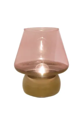 Hestia Pink & Gold Glass LED Light 20.5 cm