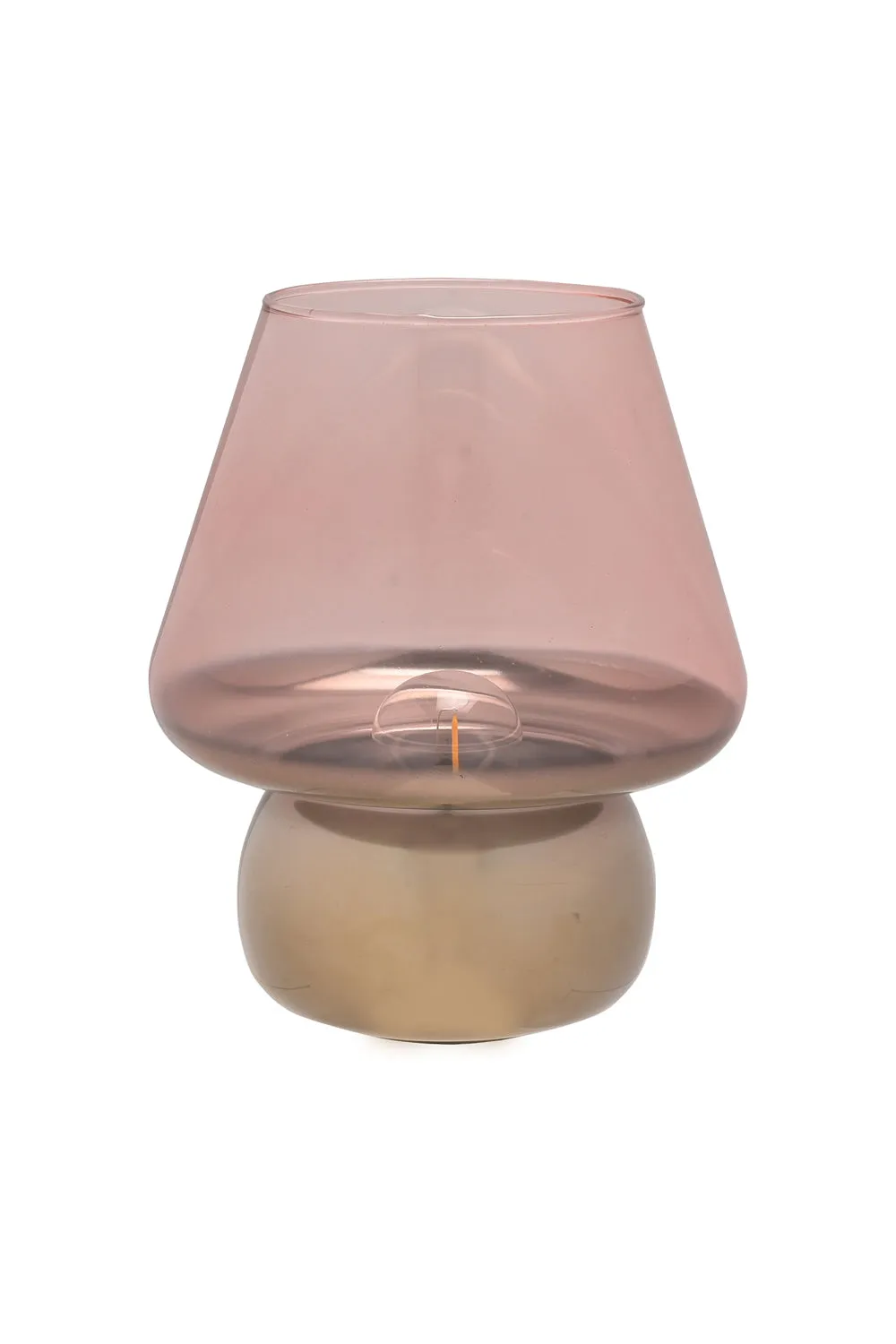 Hestia Pink & Gold Glass LED Light 20.5 cm