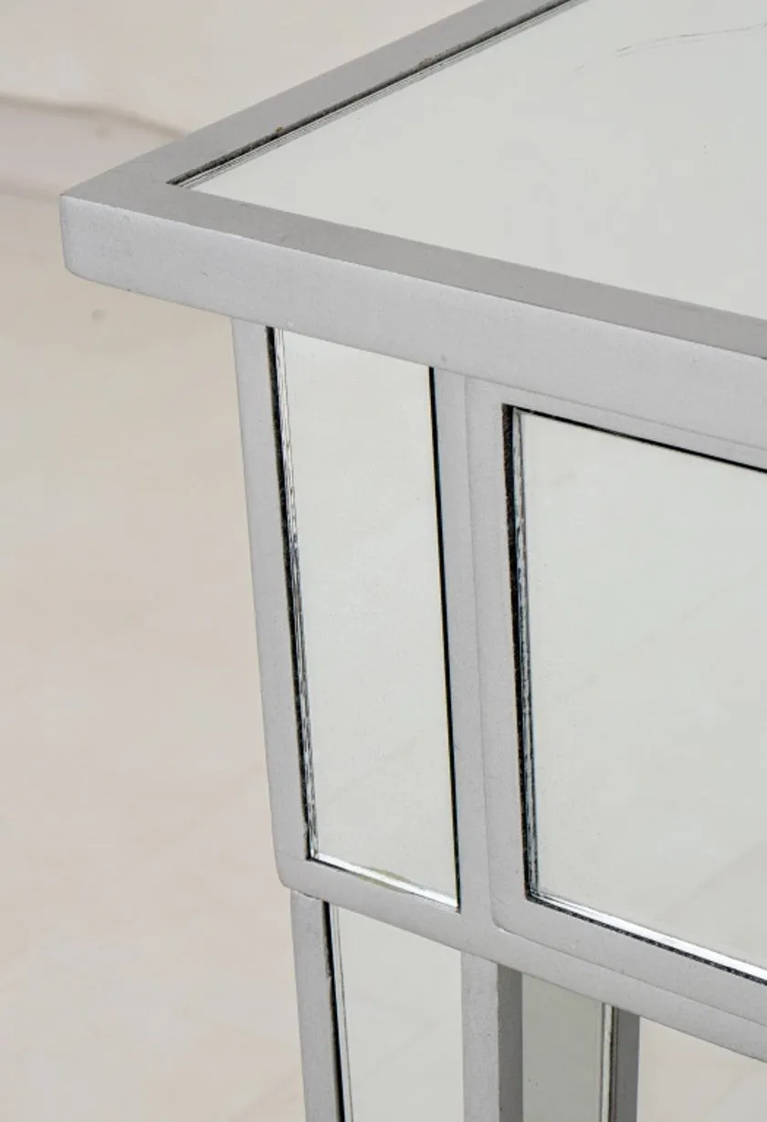 Hollywood Regency Style Mirrored Vanity Table