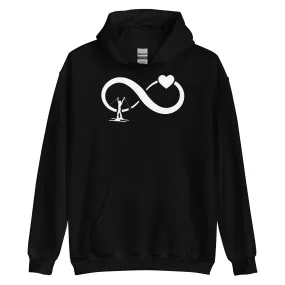 Infinity Heart and Skiing 1 - Unisex Hoodie