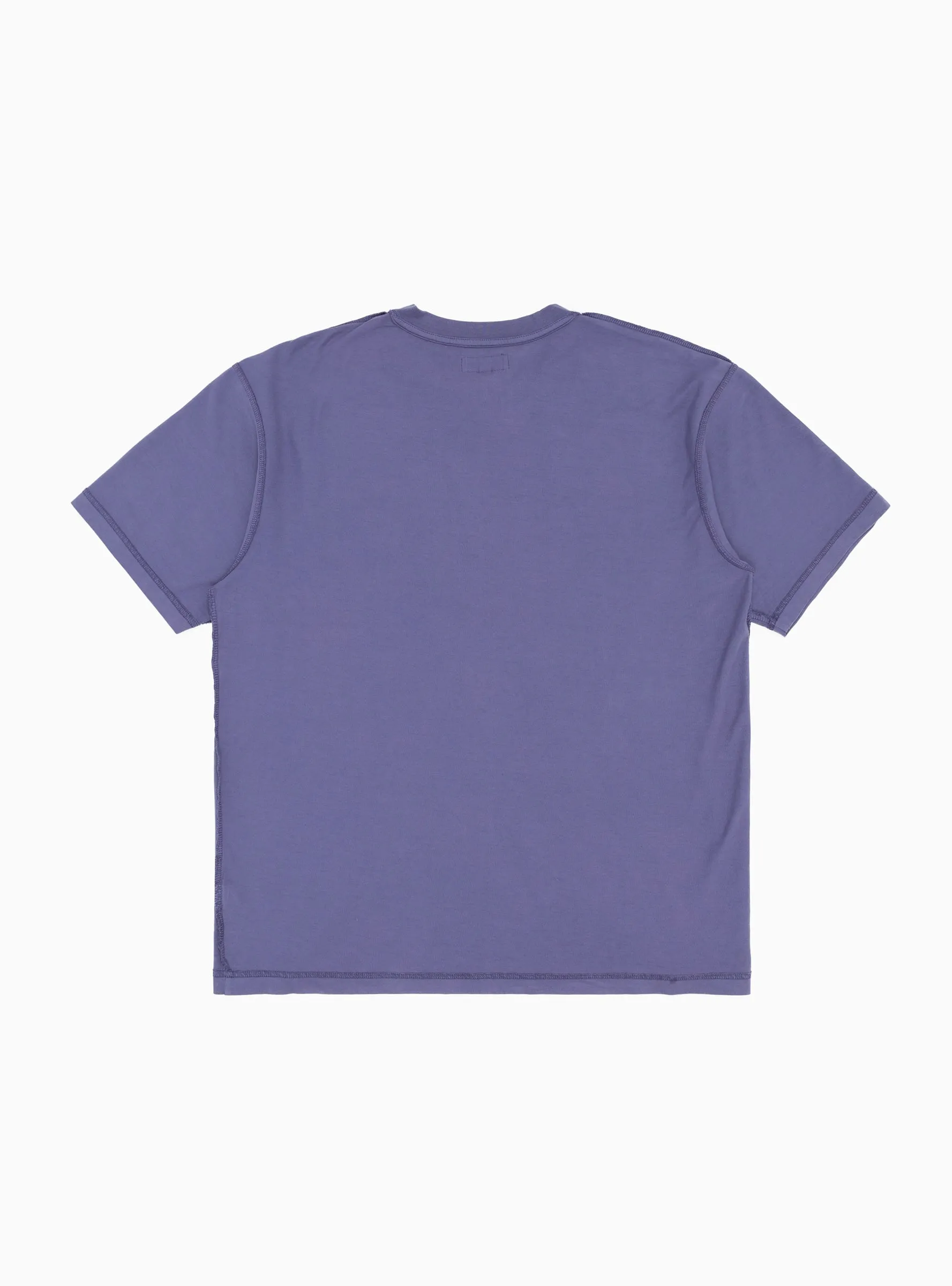 Inside Out Pigment Dyed T-shirt Deep Cobalt Blue