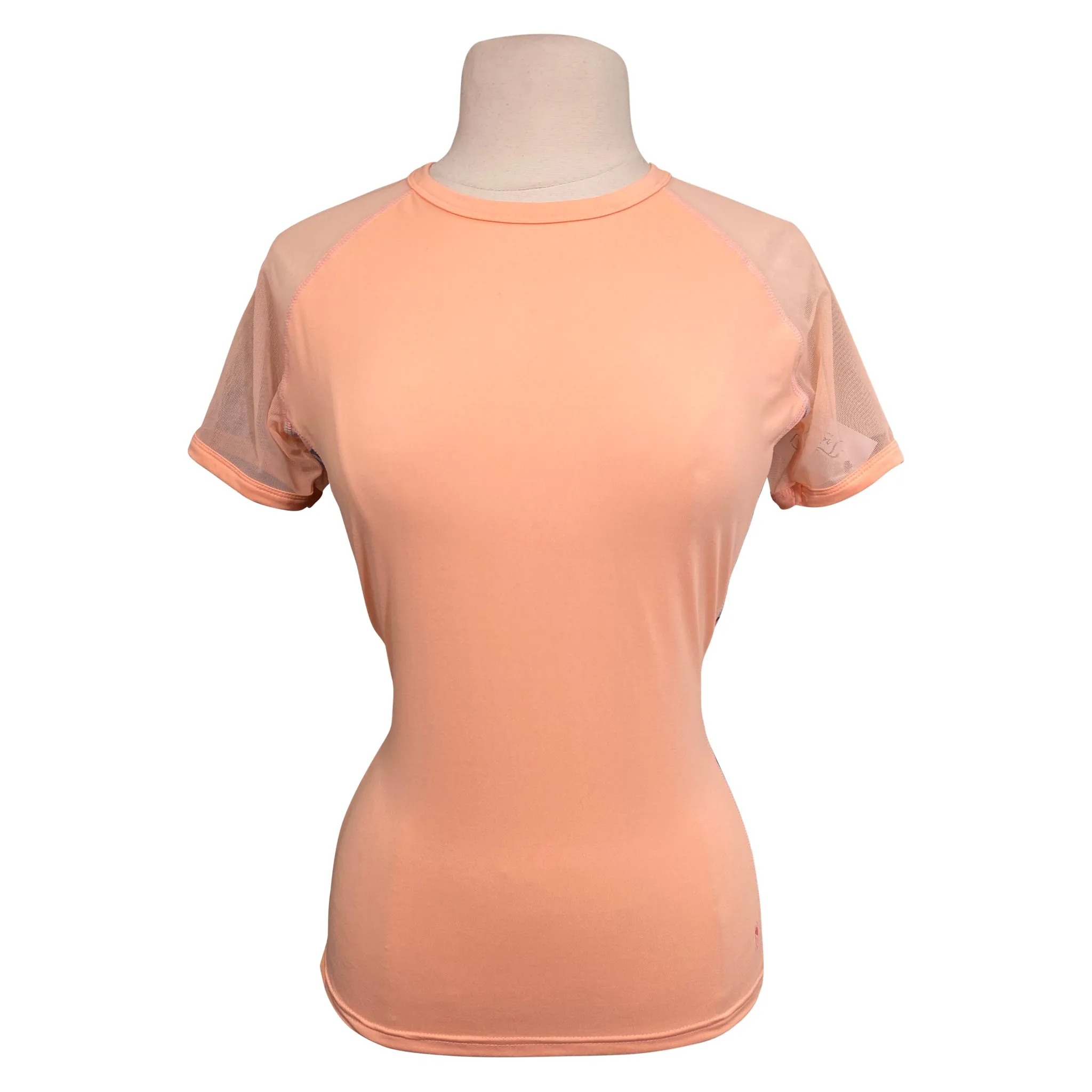 Irideon Short Sleeve Shirt in Peach Pony Camo - Women's Small