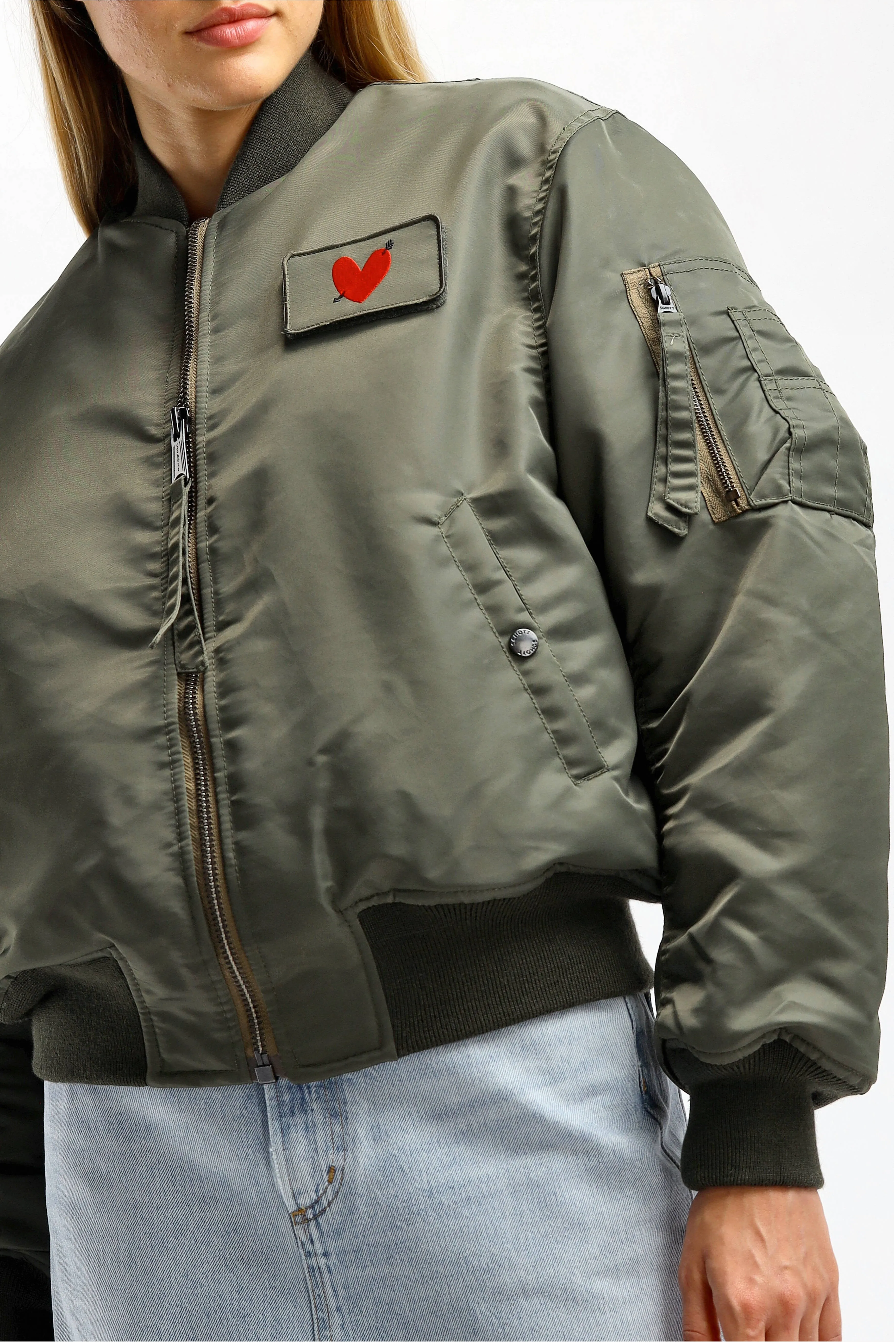 Jacke Airforce 90s 'Heart' in Army