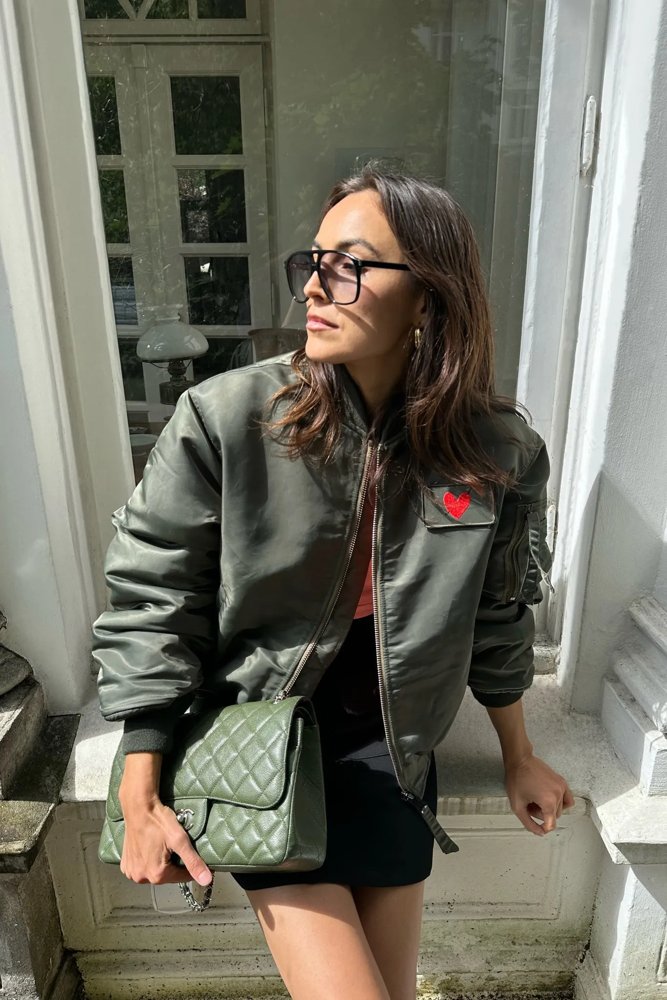 Jacke Airforce 90s 'Heart' in Army