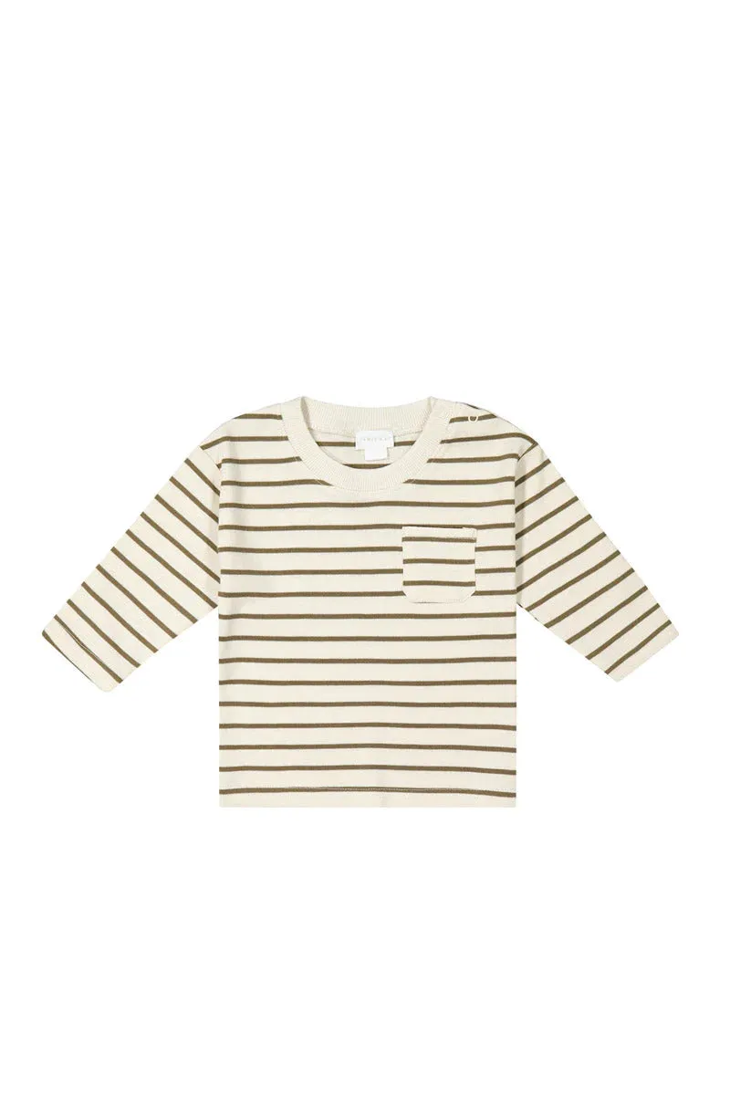 JAMIE KAY Pima Cotton Frankie Top - Bear Stripe