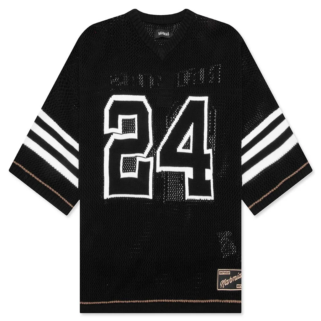 Knit 24 Football Shirt - Black