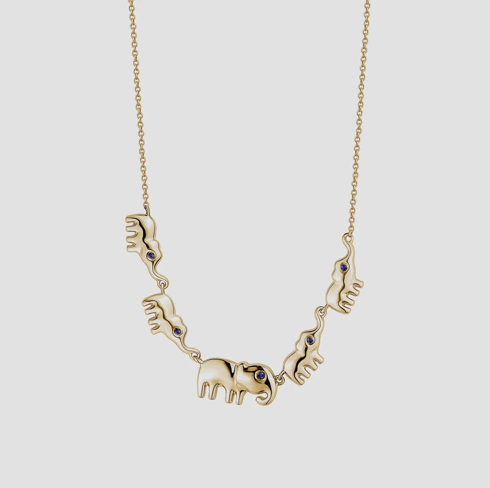 Multiple Elephant Necklace