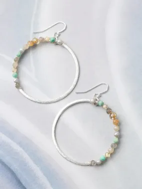 Mystic Stone & Crystal Beaded Earrings by Anne Vaughan