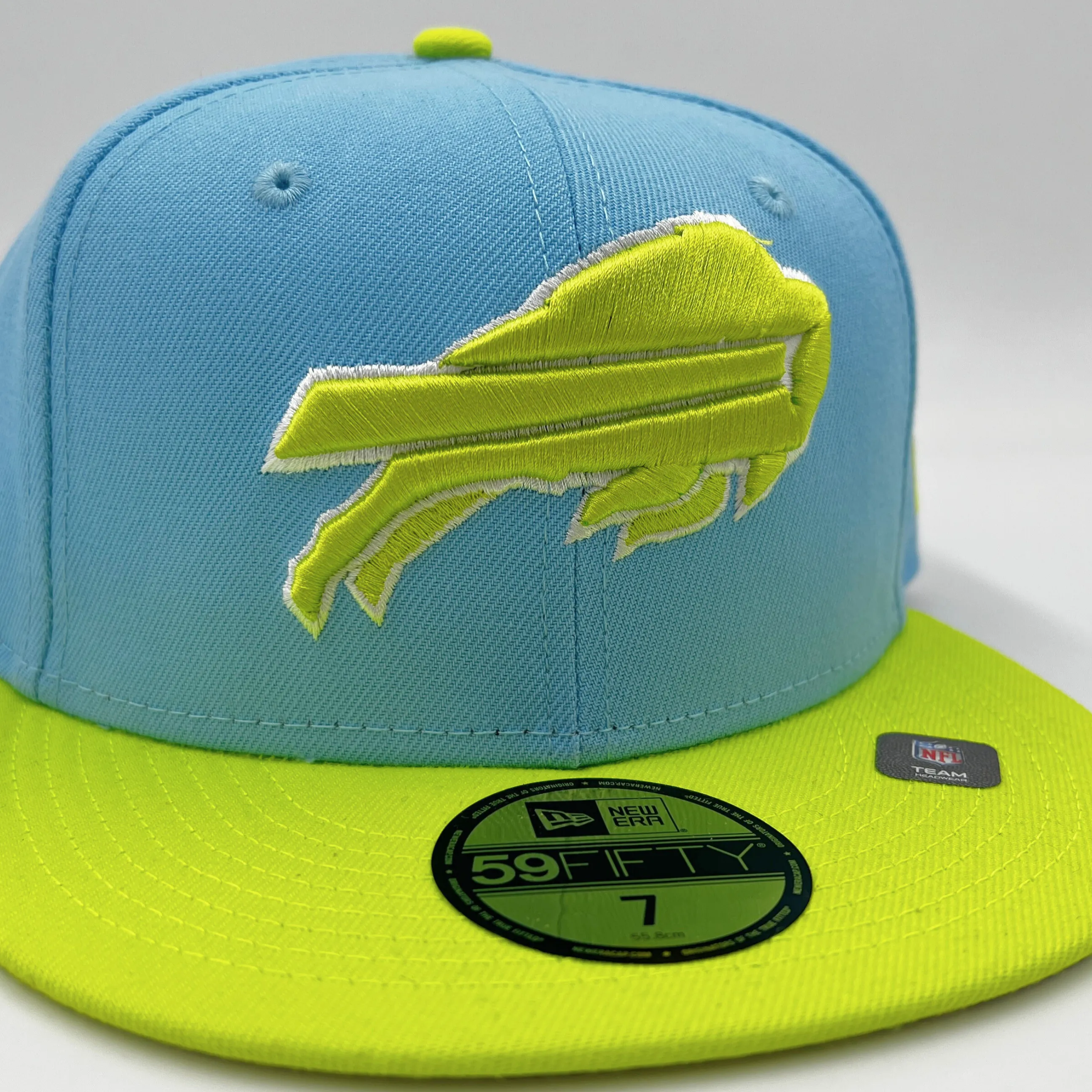 New Era Bills 59Fifty Light Blue & Lime 2023 Colorpack Fitted Hat