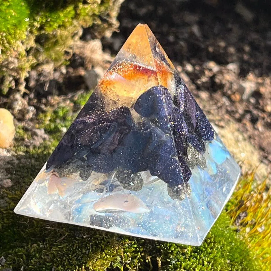 Orgonite Pyramids (Medium) ~Hand crafted Pyramid and loaded with metals and crystals~ Great for EMF protection and gifting