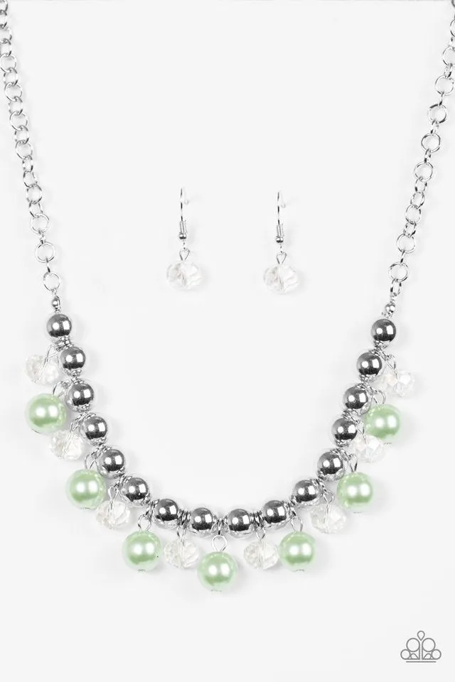 Paparazzi Accessories - Power Trip #N91 Peg - Green Necklace