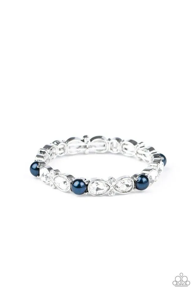 Paparazzi Frosted Finery - Blue Bracelet