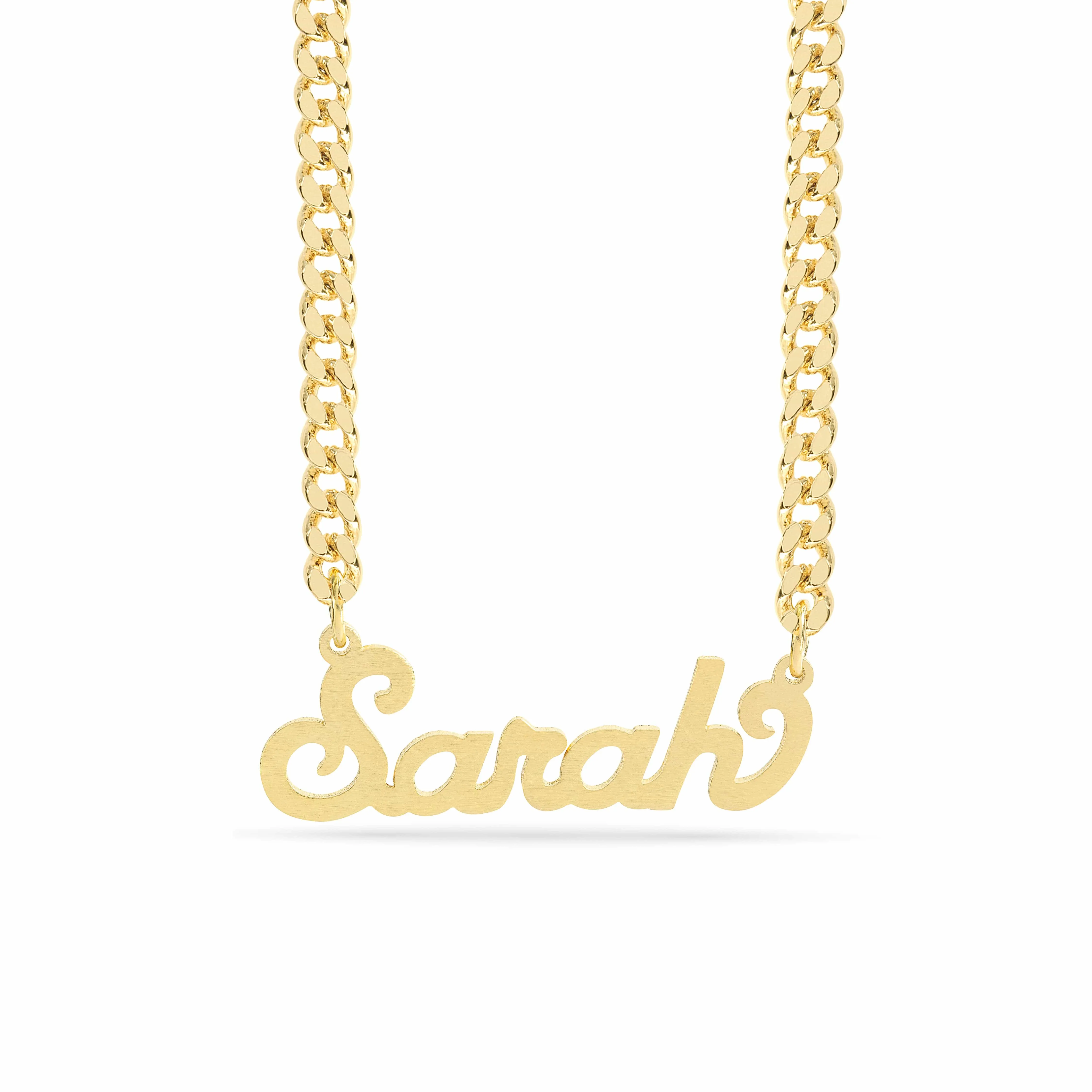 Personalized Name necklace with  Satin Finish Sarah