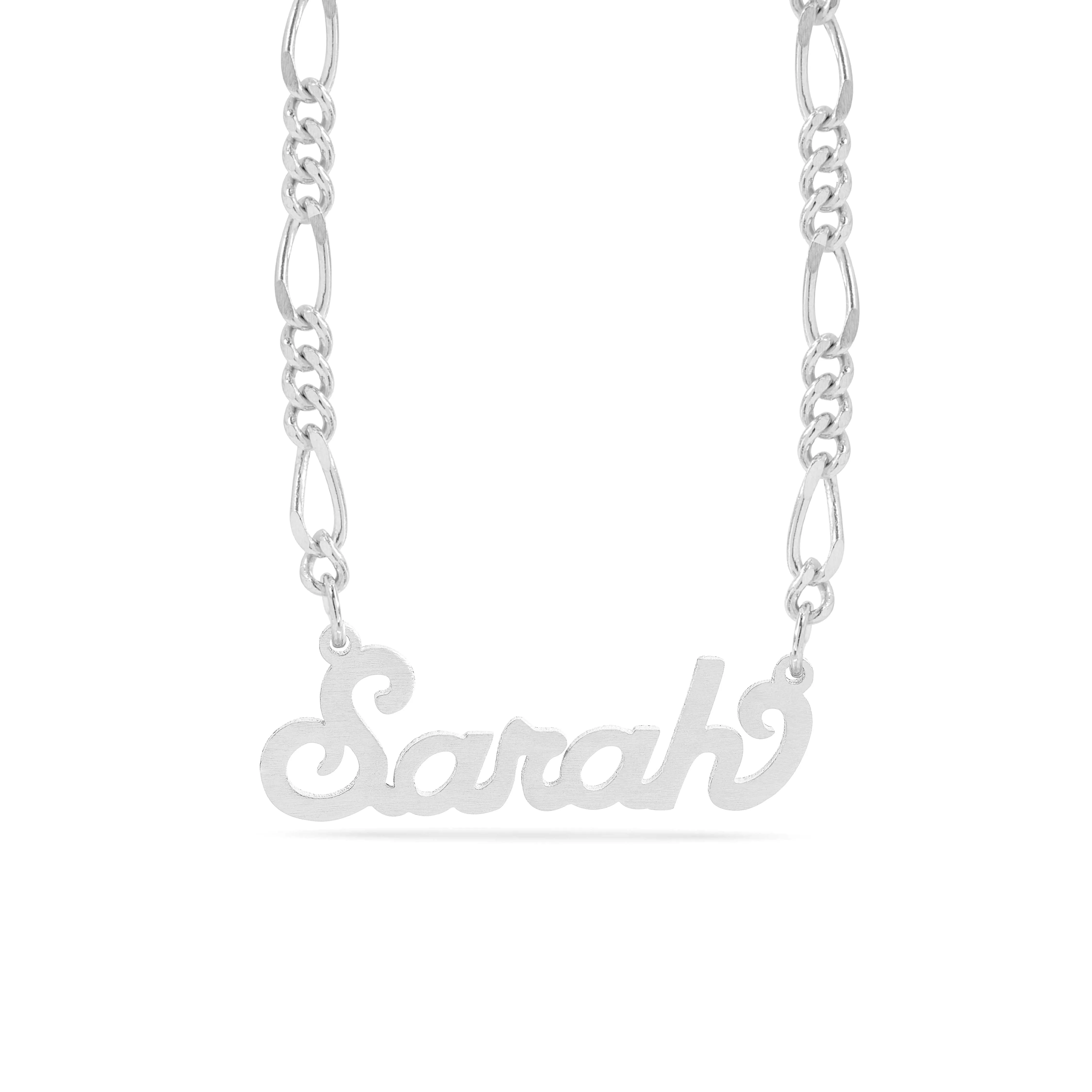 Personalized Name necklace with  Satin Finish Sarah