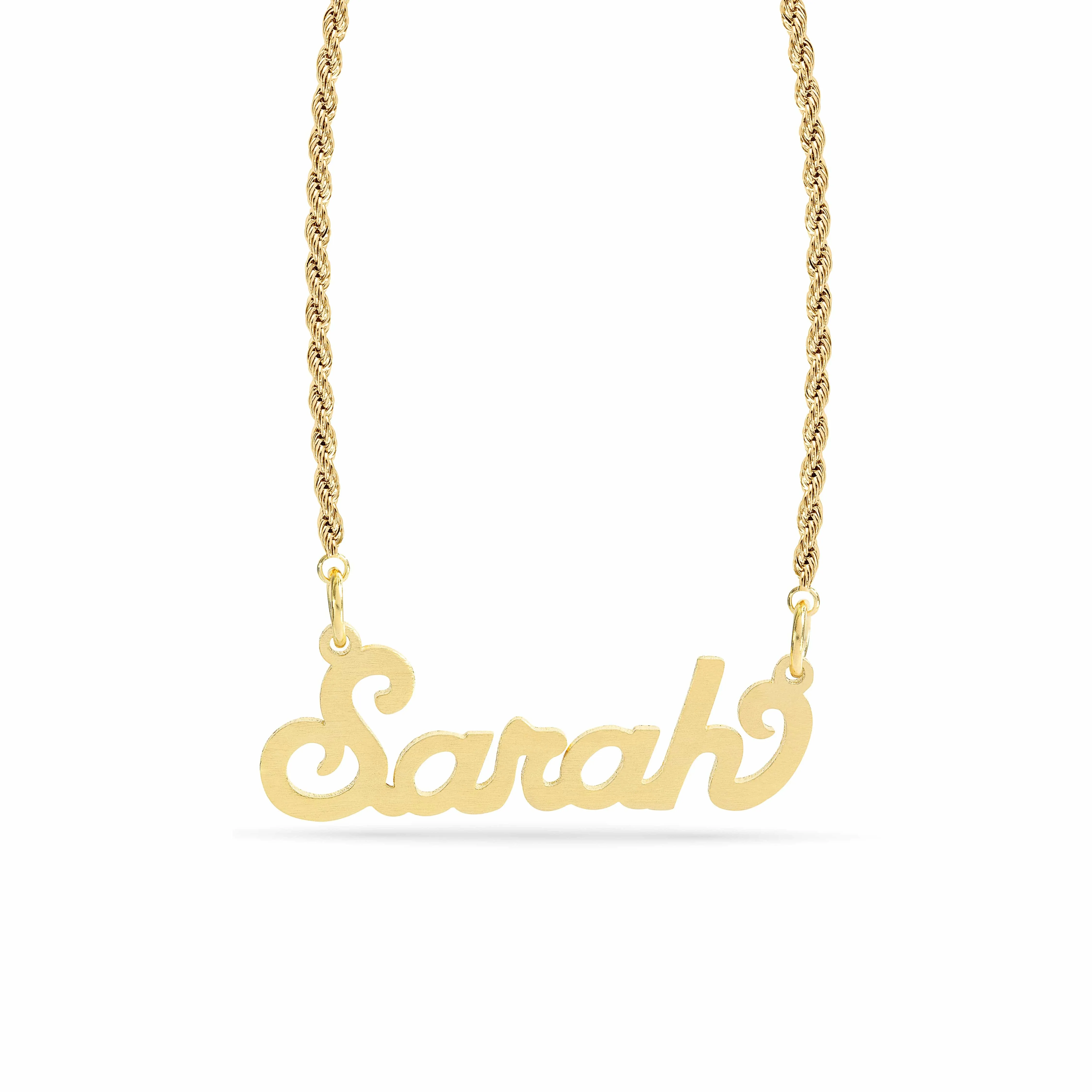 Personalized Name necklace with  Satin Finish Sarah