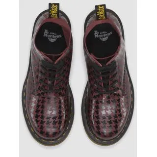 Pina Black   Cherry Hi Shine Houndstooth Printed Softy T Boot