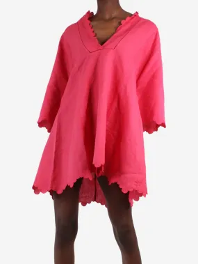 Pink short kaftan - size XS