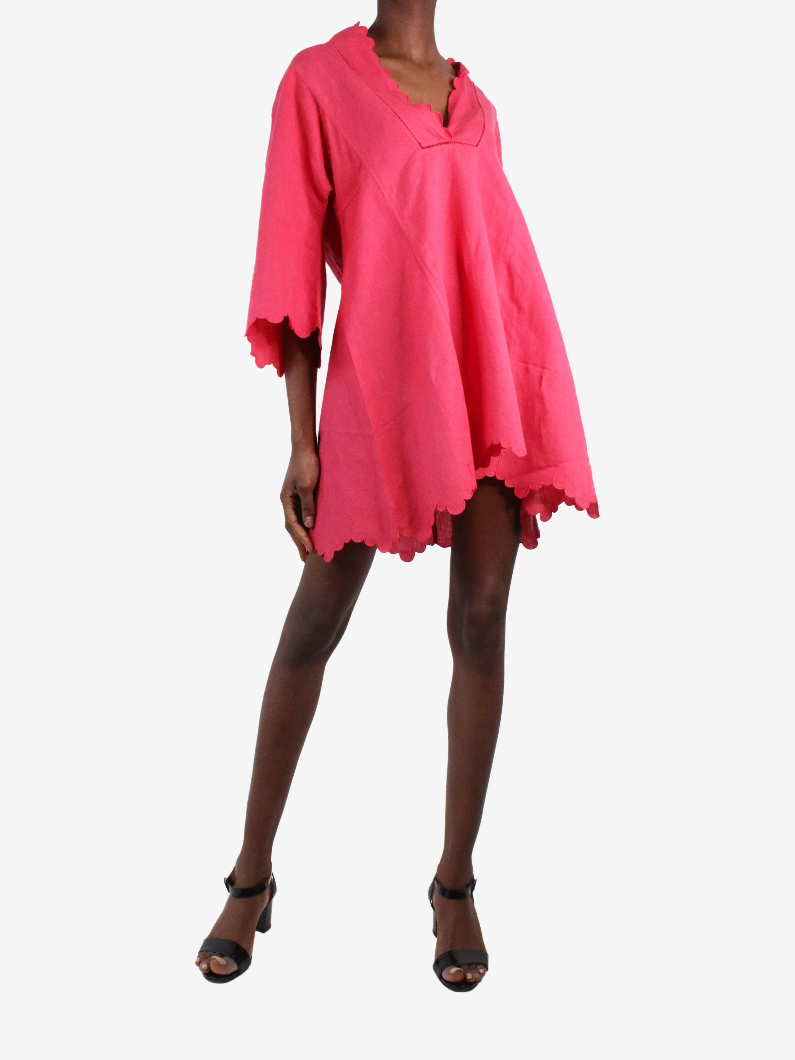 Pink short kaftan - size XS