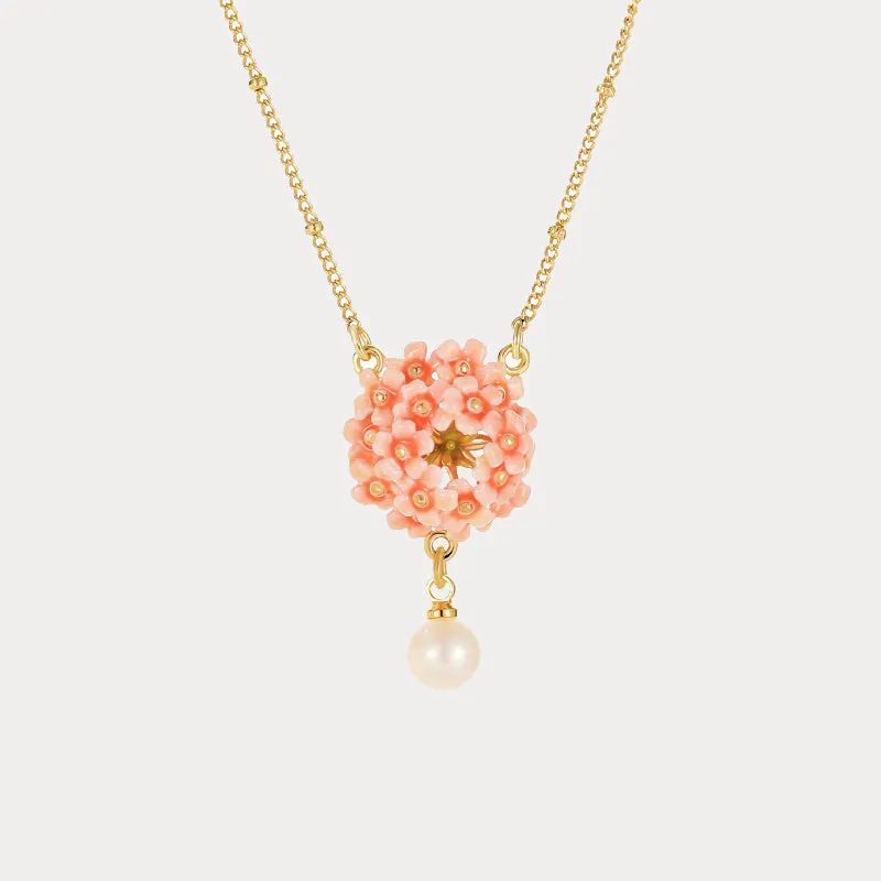 Pink Verbena Necklace