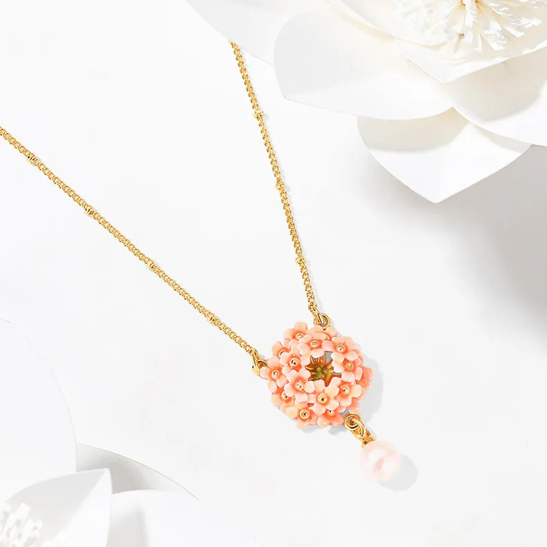 Pink Verbena Necklace