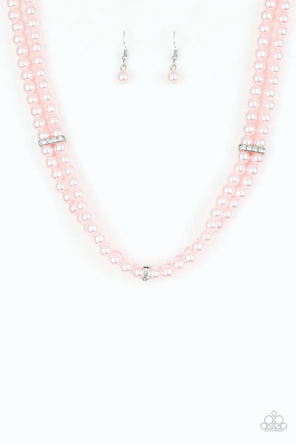  Put On Your Party Dress Pink Choker Necklace Set