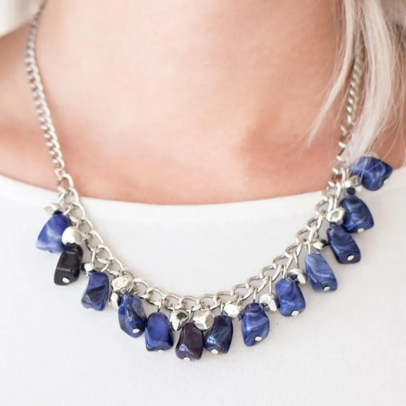 Rocky Shores Blue Necklace