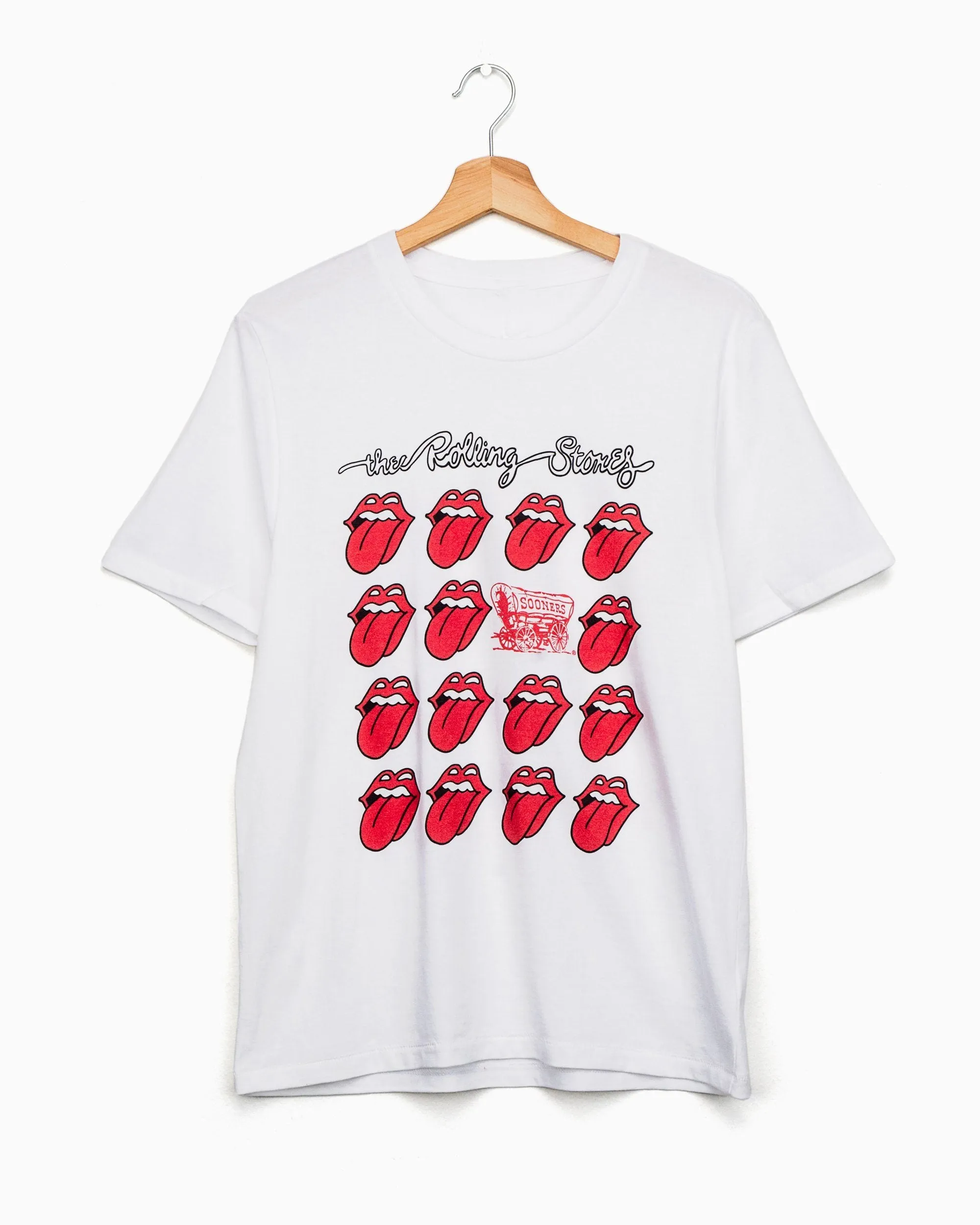 Rolling Stones OU Multi Lick White Tee