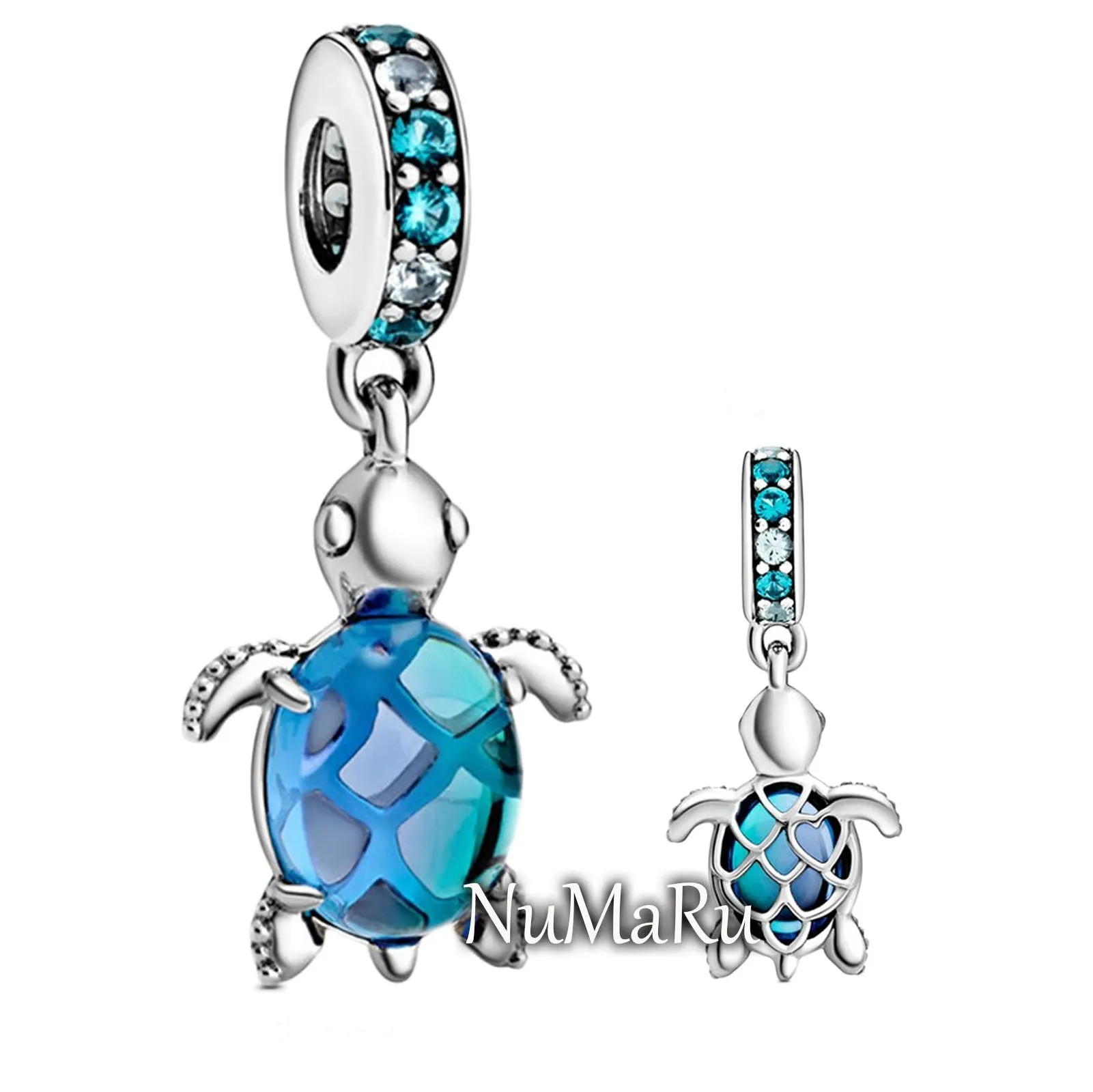 Sea Turtle Murano Glass Charm 798939C01